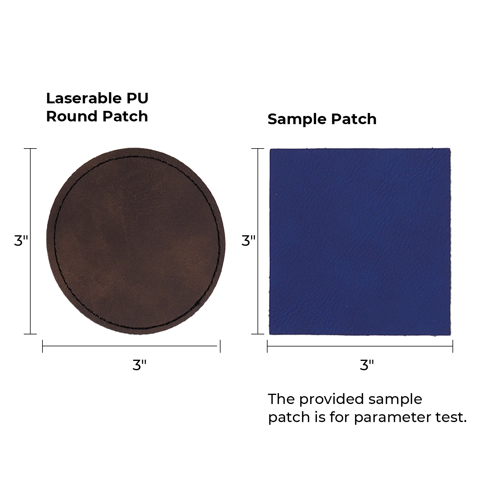 Laserable PU Round Patch (10pcs) - Image 14