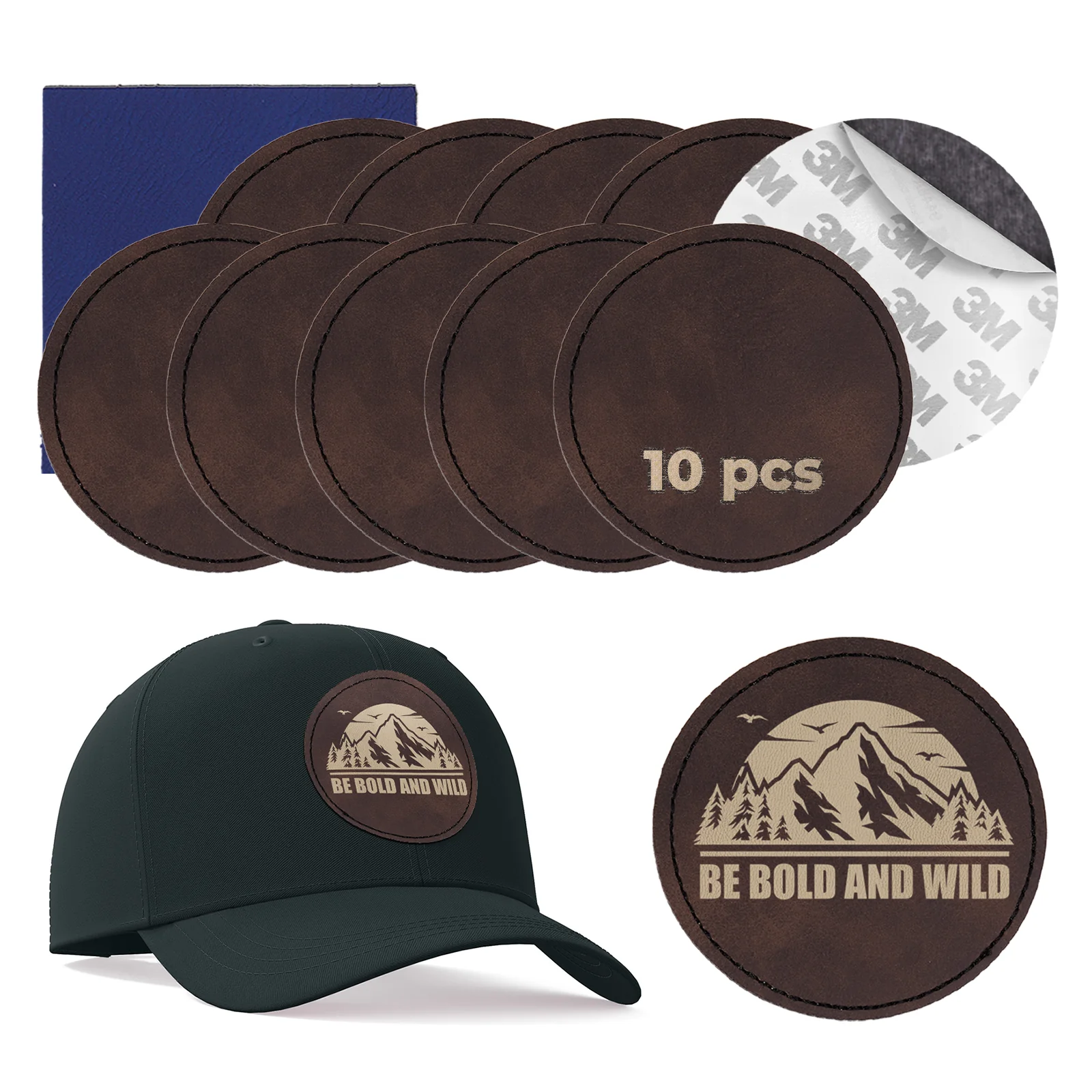 Laserable PU Round Patch (10pcs) - Image 16