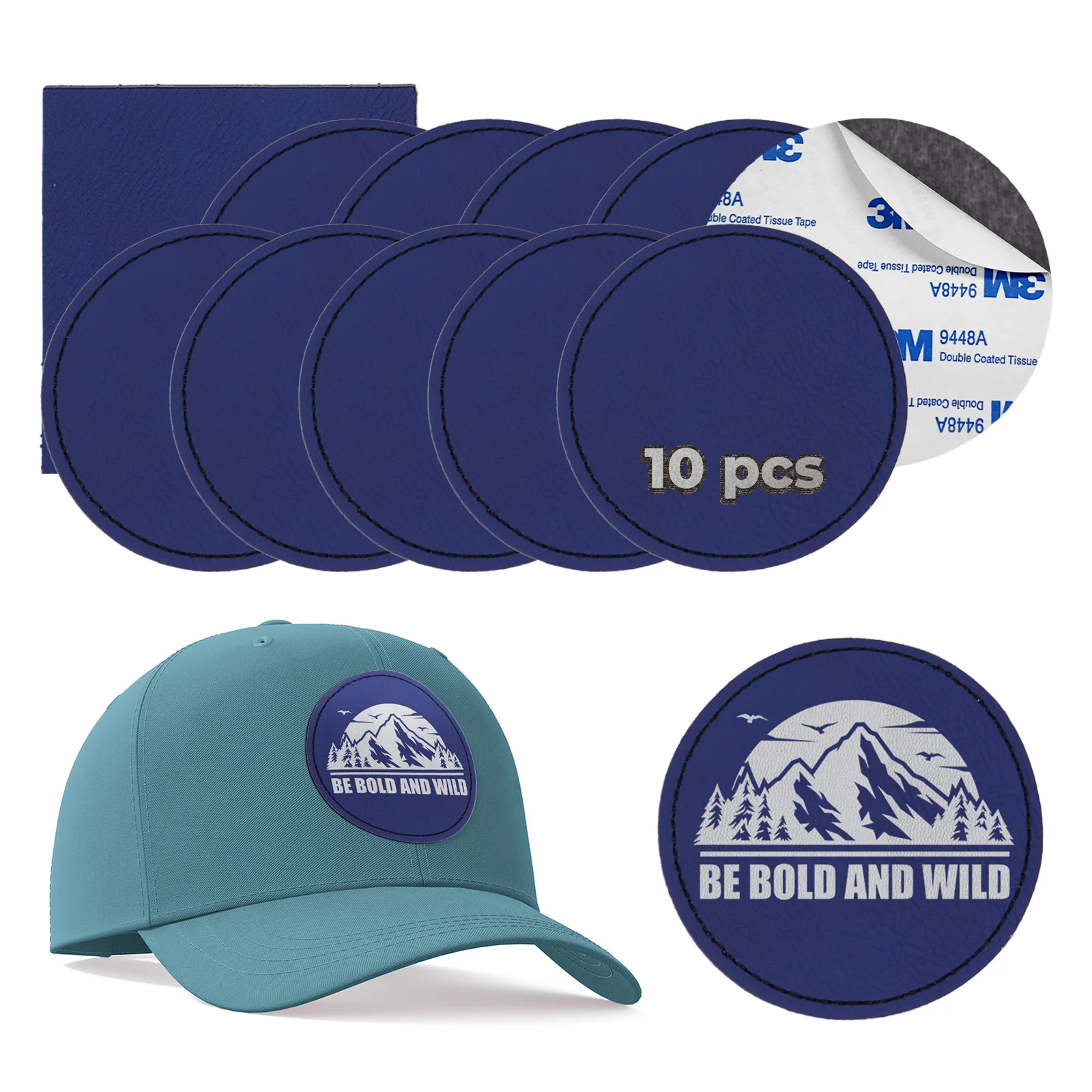 Laserable PU Round Patch (10pcs) - Image 18