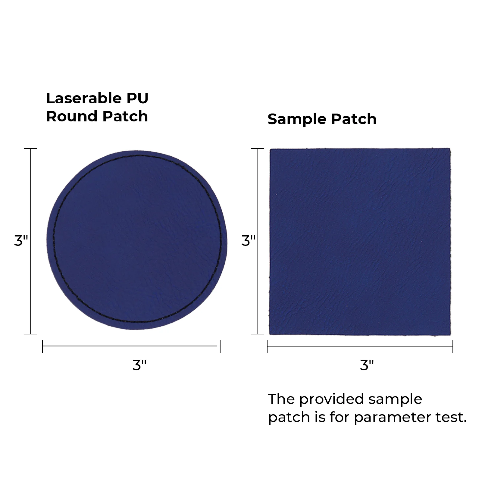 Laserable PU Round Patch (10pcs) - Image 19