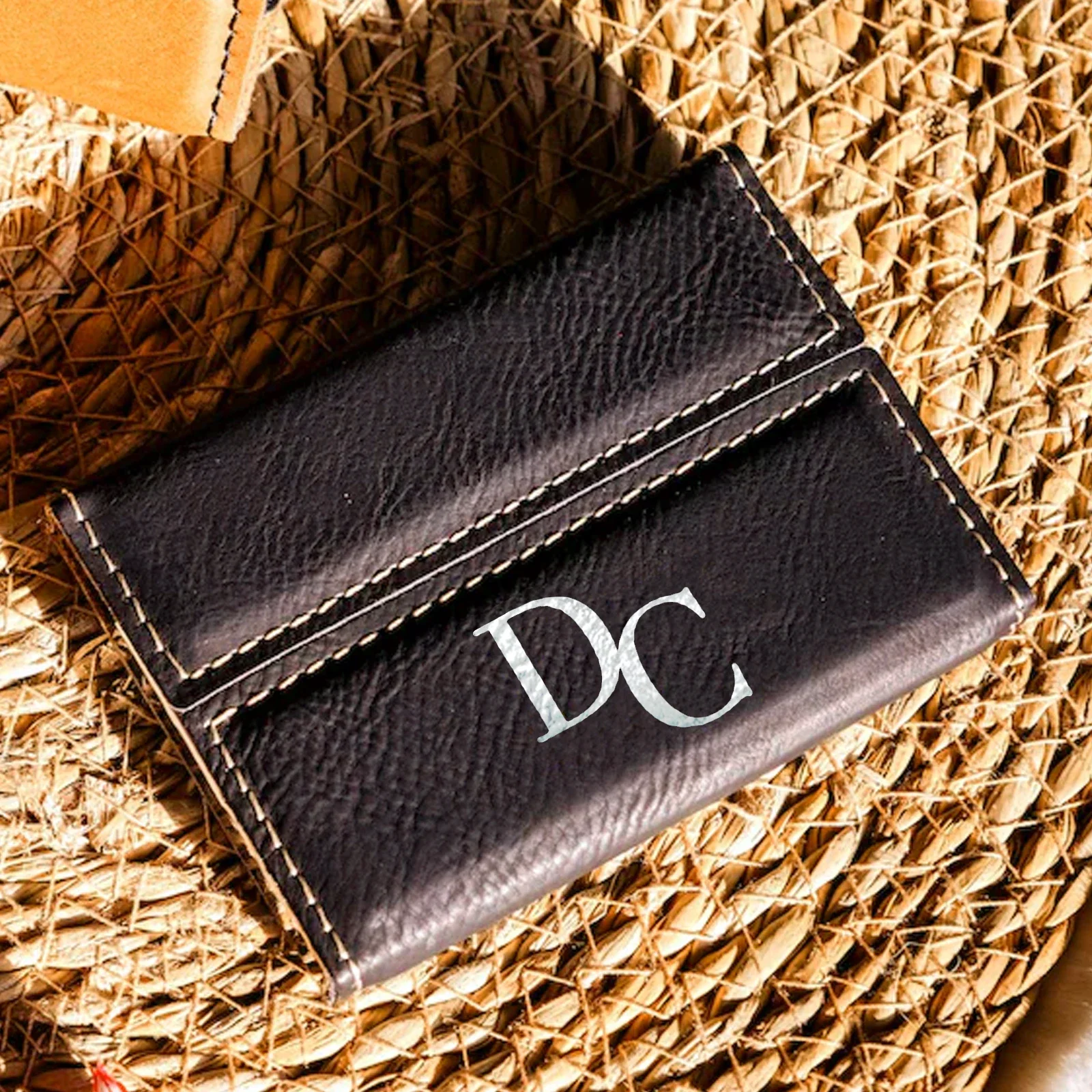 Laserable PU Leather Business Card Holder (1pcs) - Image 2