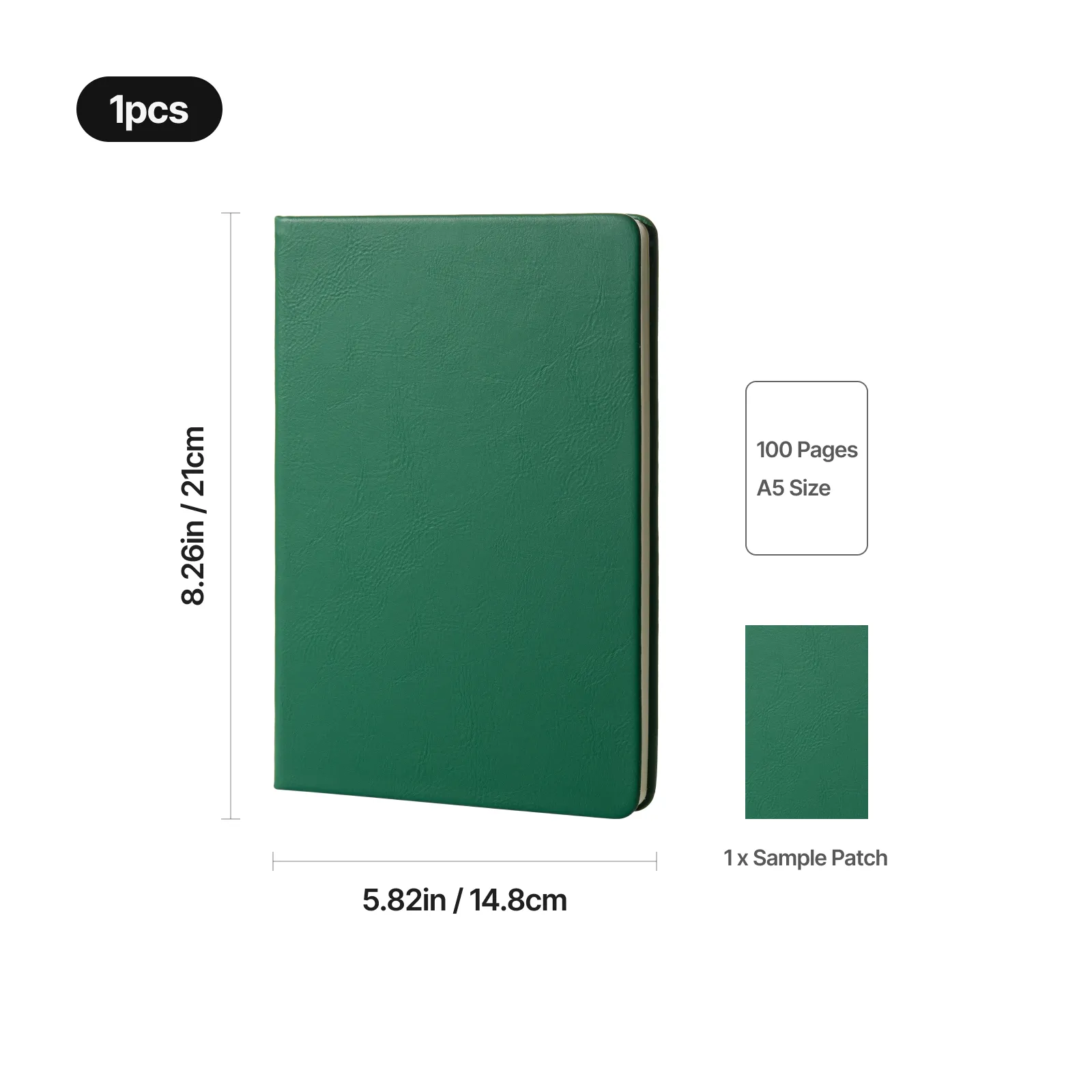 A5 Laserable PU Notebook (100 Pages) - Image 3