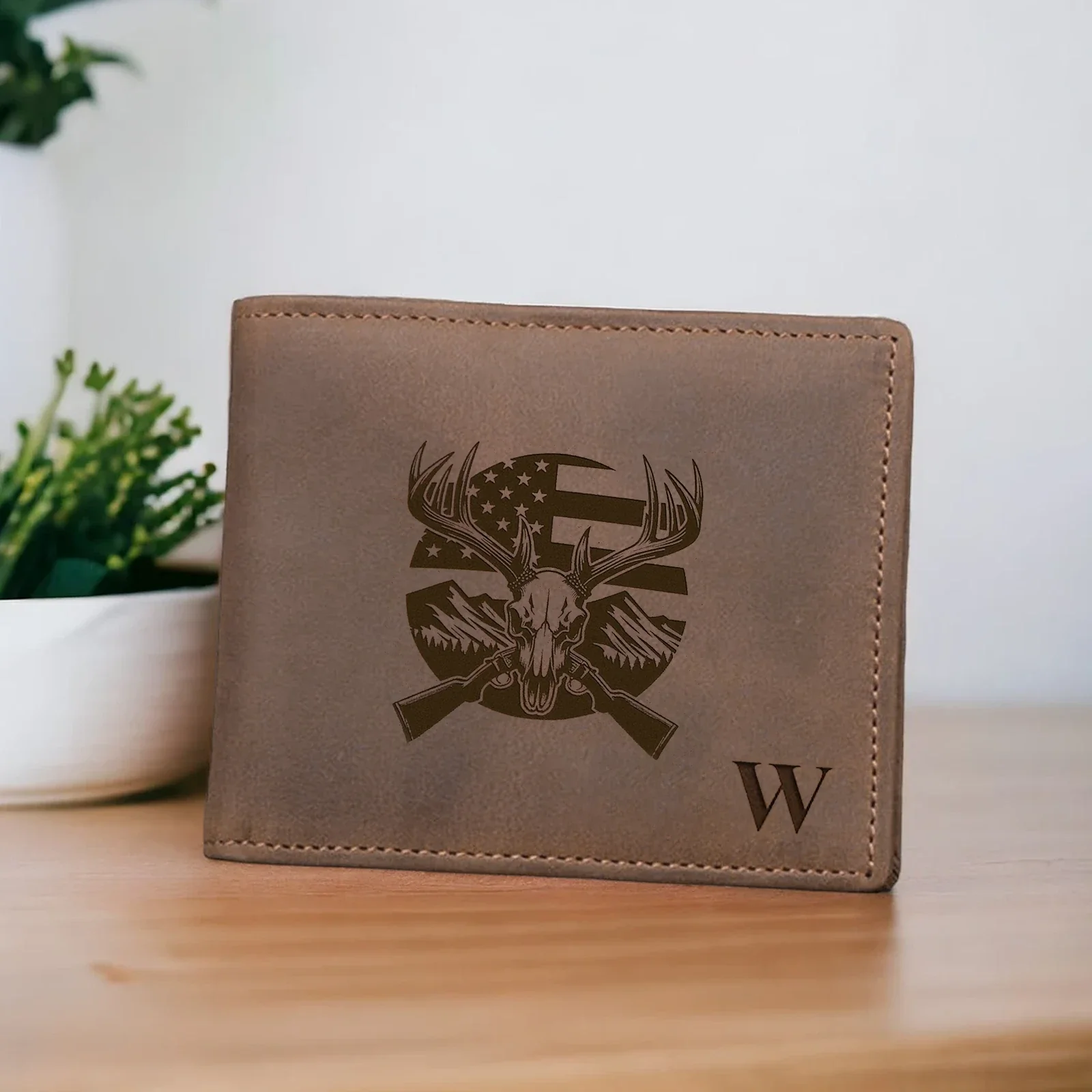 Leather RFID Blocking Bifold Wallet - Image 5