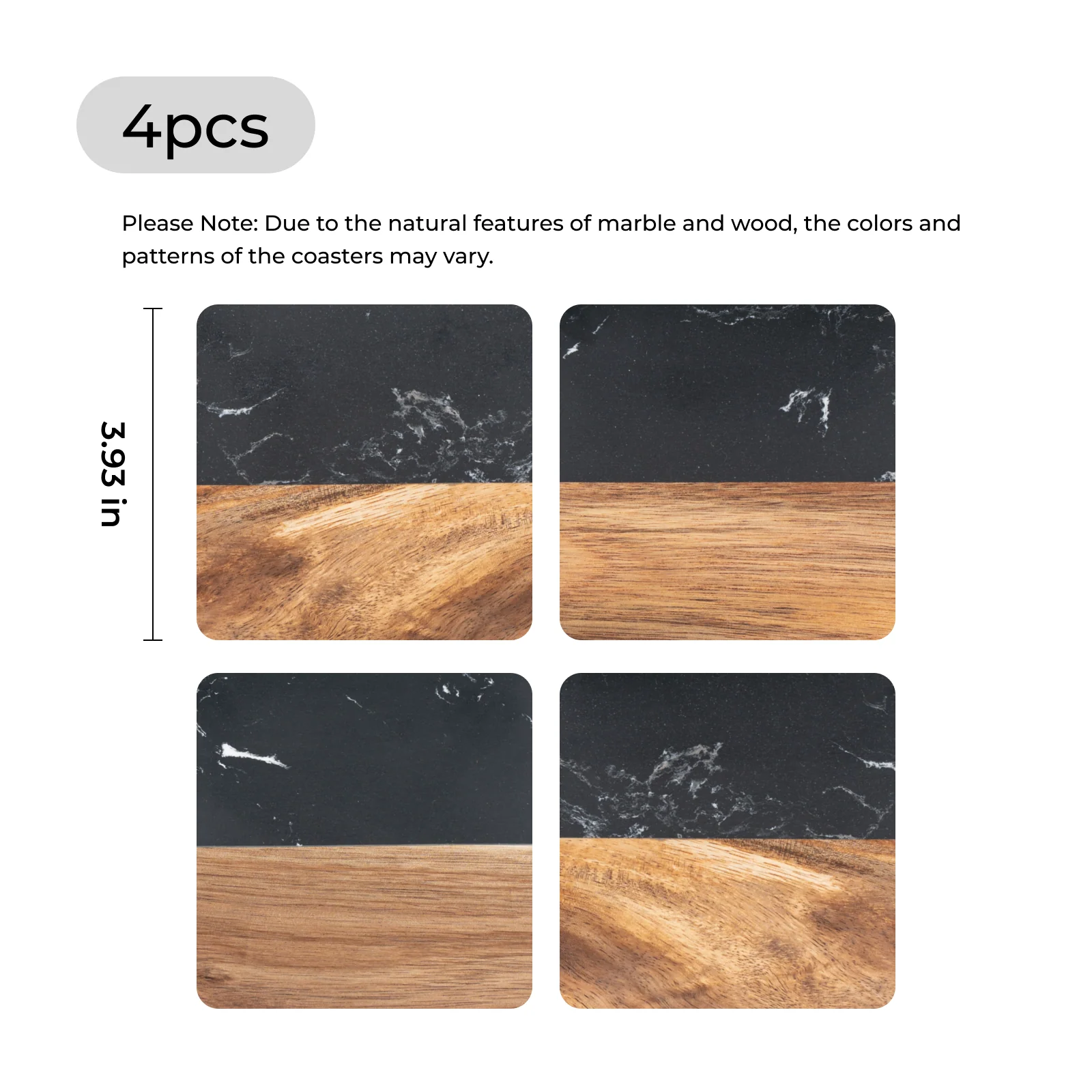 Marble and Wood Coasters (4pcs) - Image 21