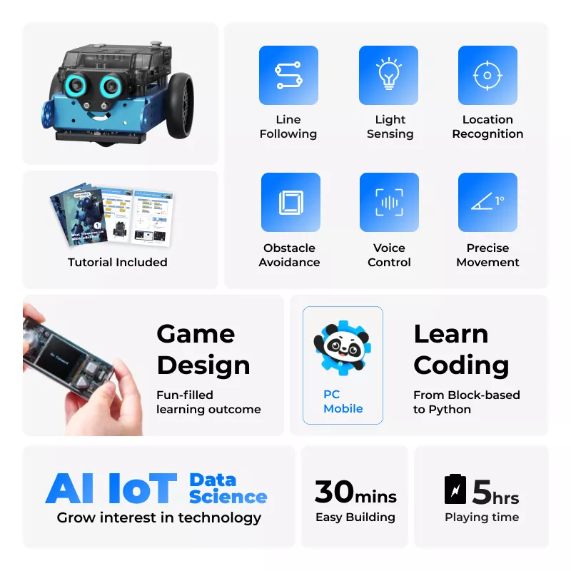 mBot2: STEAM Education Coding Robot Kit for AI Learning - Image 2