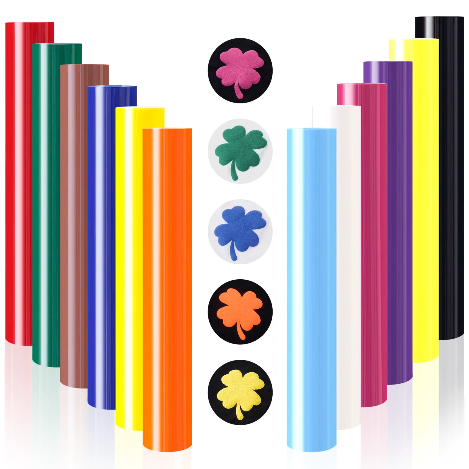 Mix Colors Puff Vinyl Heat Transfer 3D (14 pcs) - Image 6