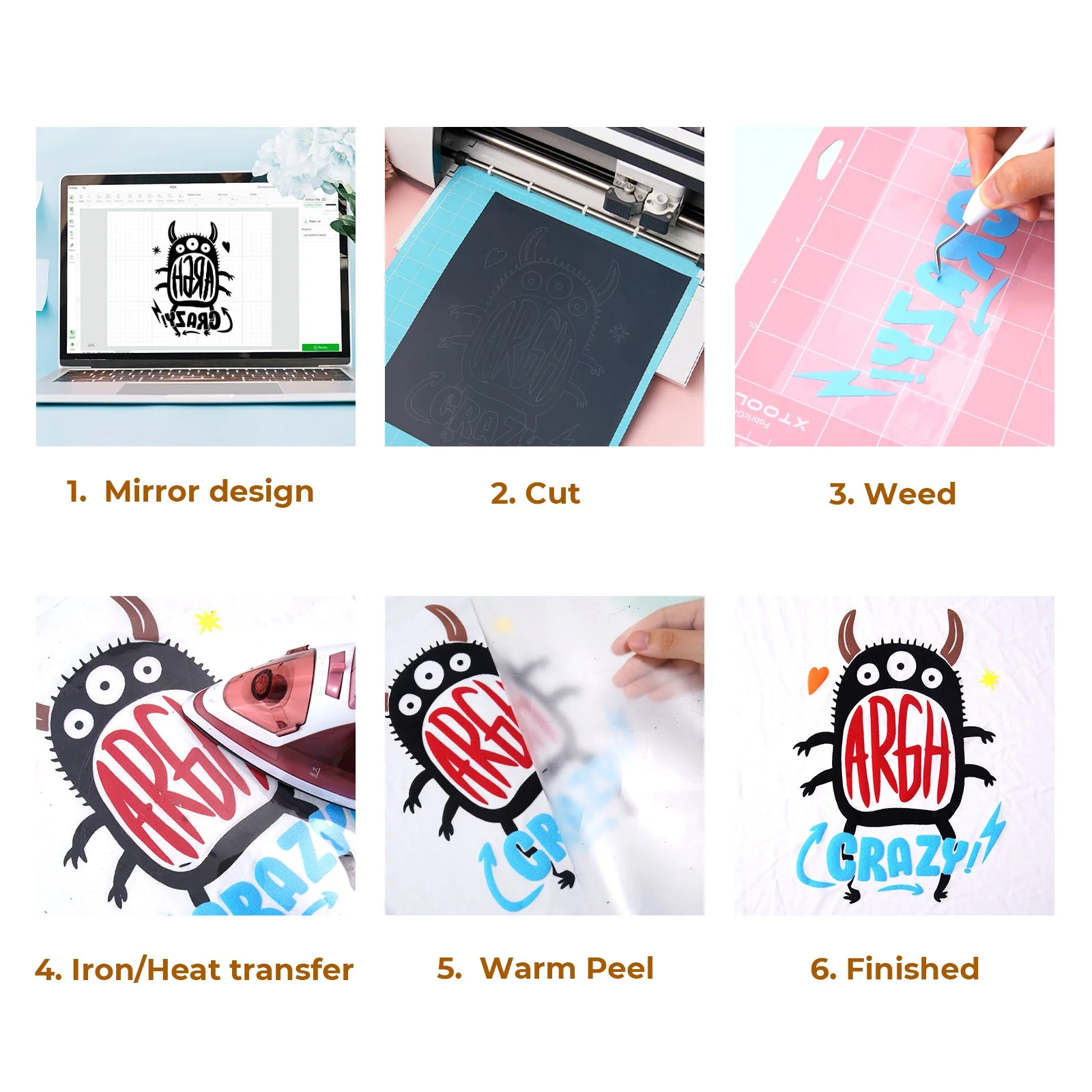 Mix Colors Puff Vinyl Heat Transfer 3D (14 pcs) - Image 7