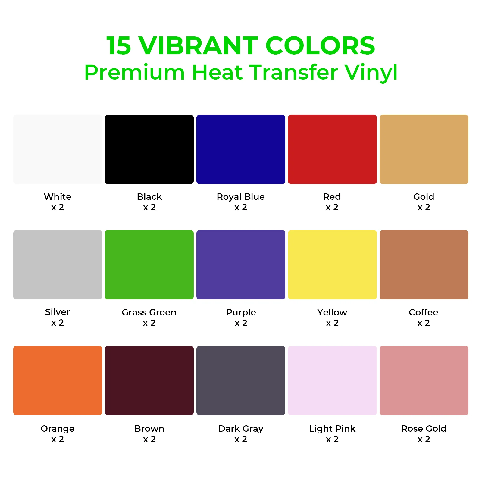 PU Heat Transfer Vinyl (30pcs) - Image 3
