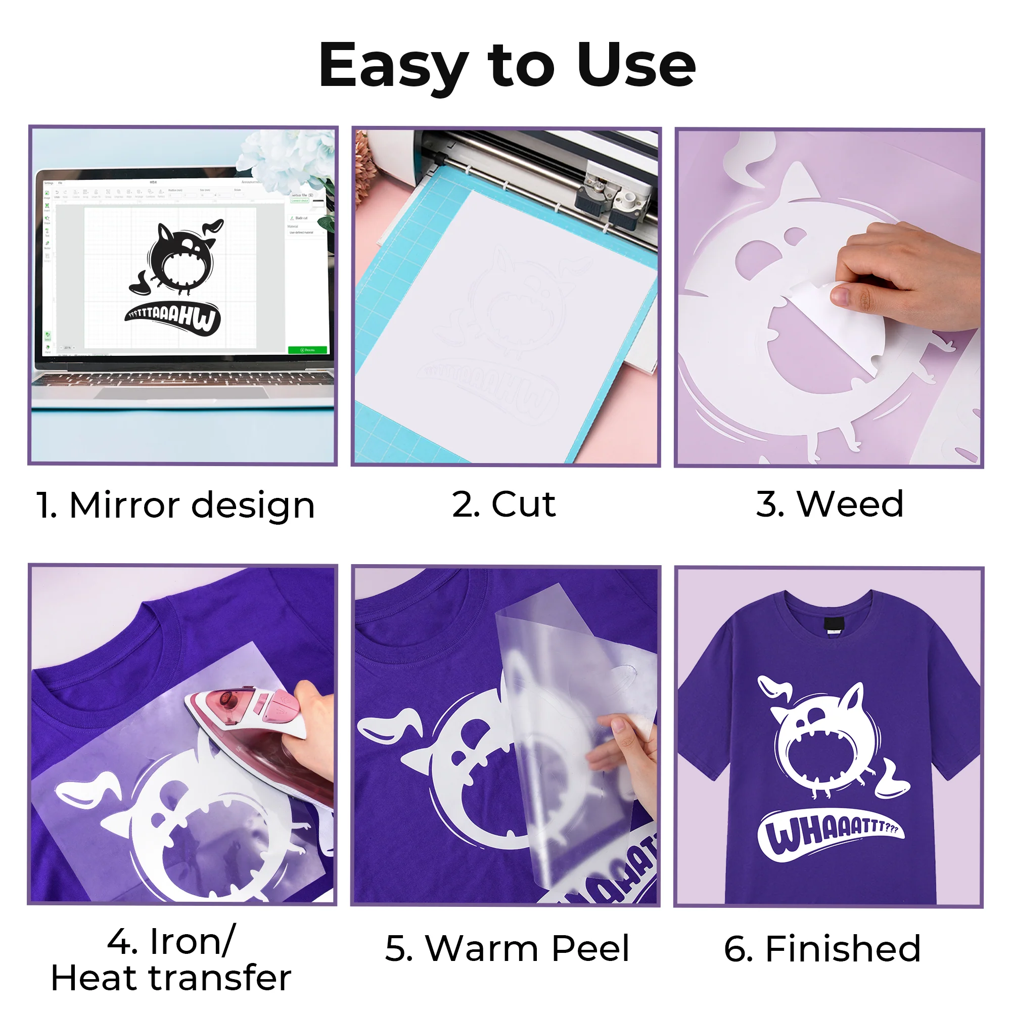 HTV Vinyl Roll Heat Transfer Vinyl - Image 10