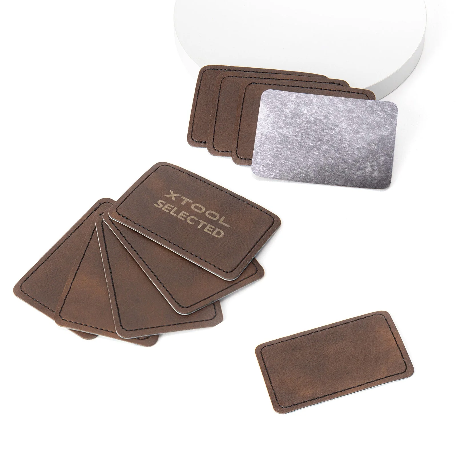 Rectangular Laserable PU Iron-on Patch (10pcs) - Image 12
