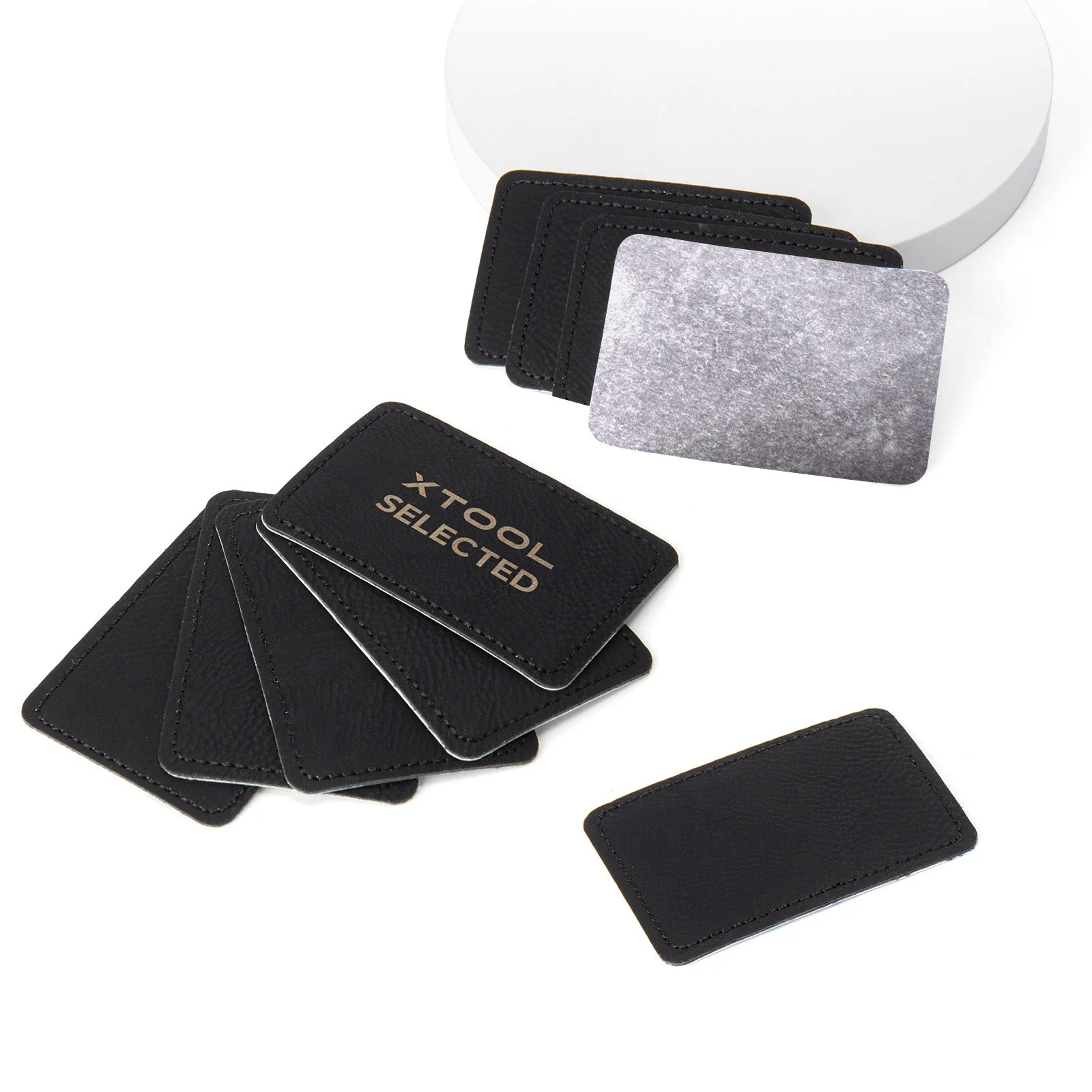 Rectangular Laserable PU Iron-on Patch (10pcs) - Image 8
