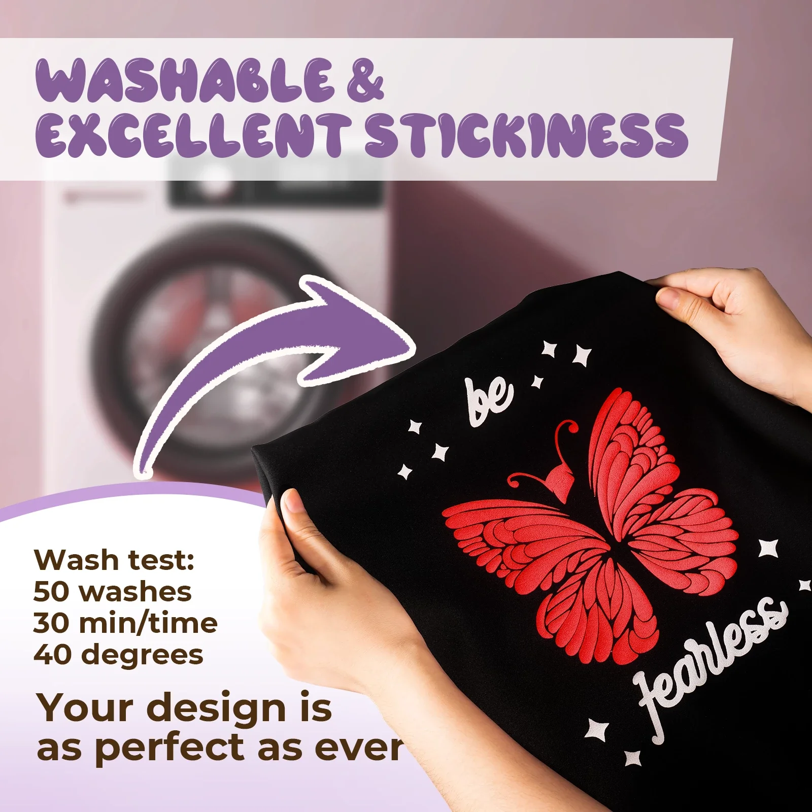 Red 3D Puff Heat Transfer Vinyl Roll - Image 5