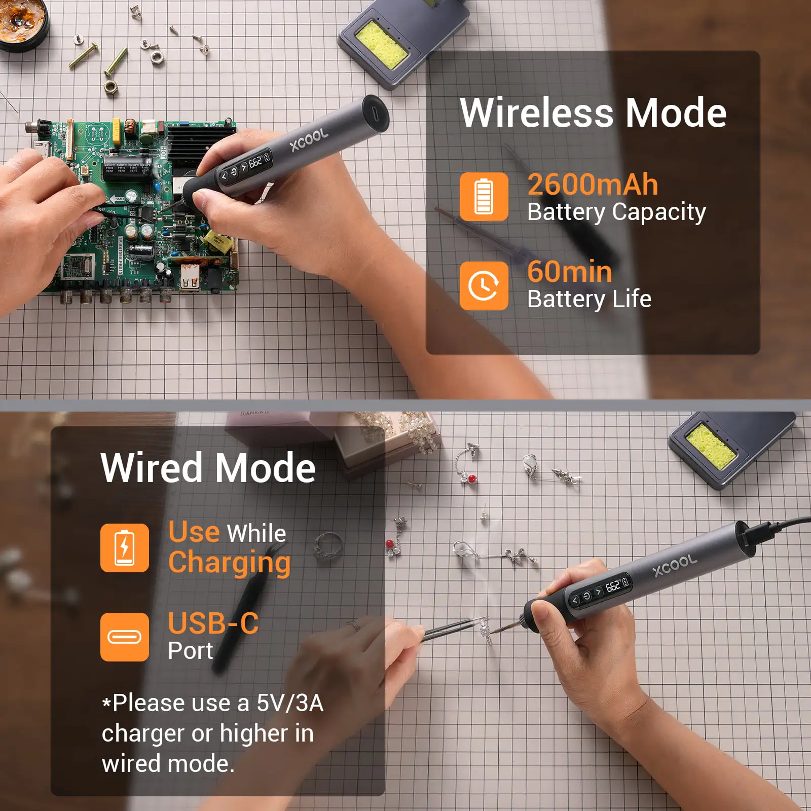 SolderAce Cordless Soldering Iron Kit - Image 4