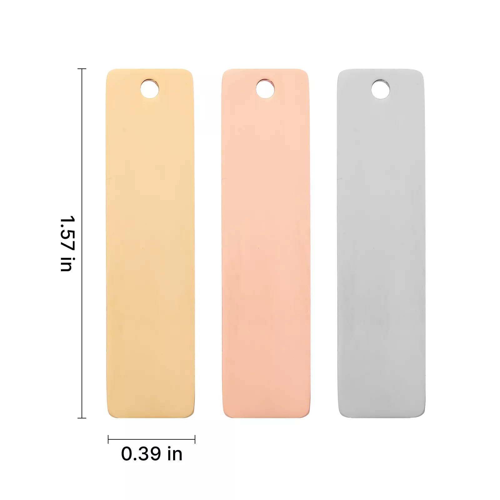 Stainless Steel Bar Pendant (30pcs) - Image 3