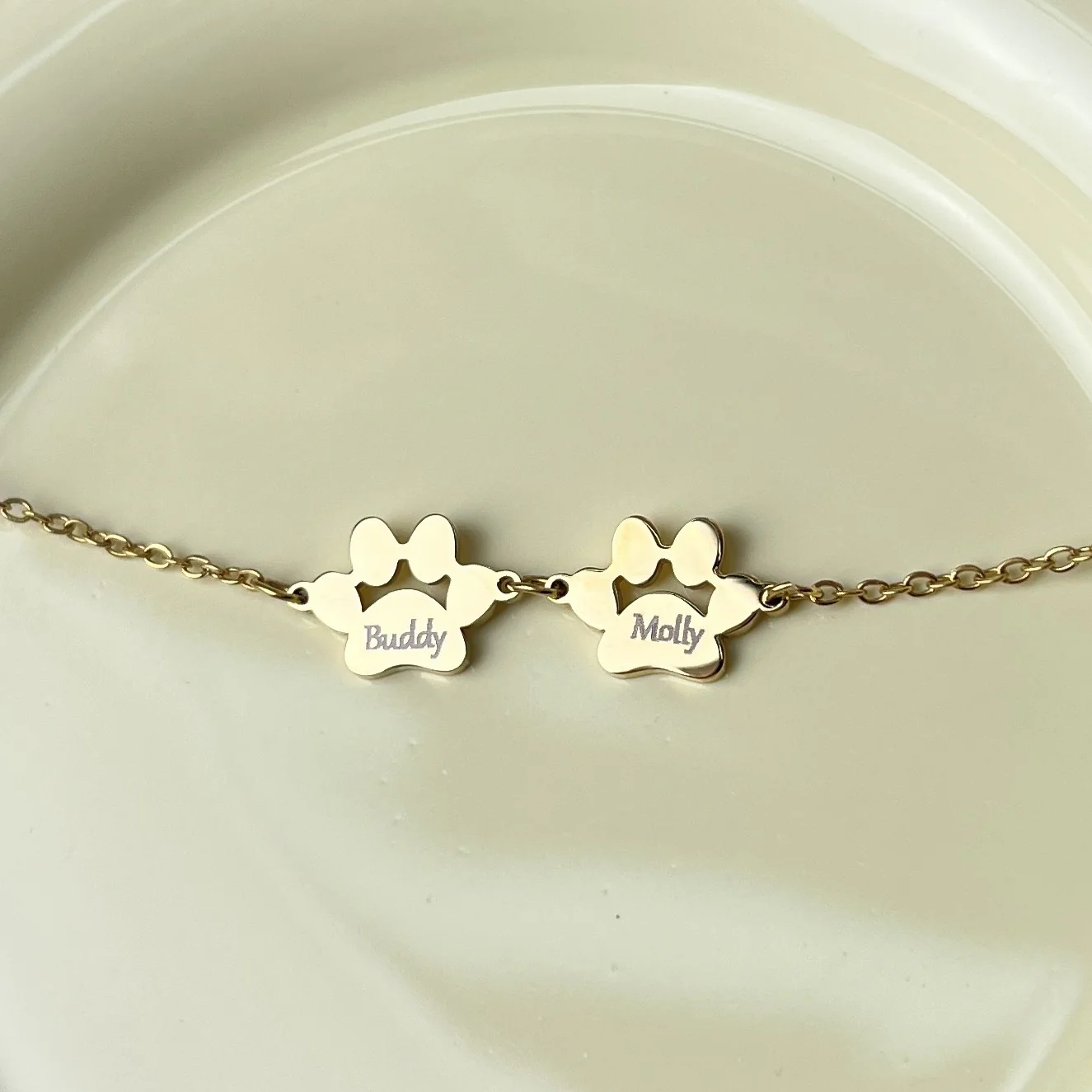 Stainless Steel Dog Paw Bracelet (3pcs) - Image 5
