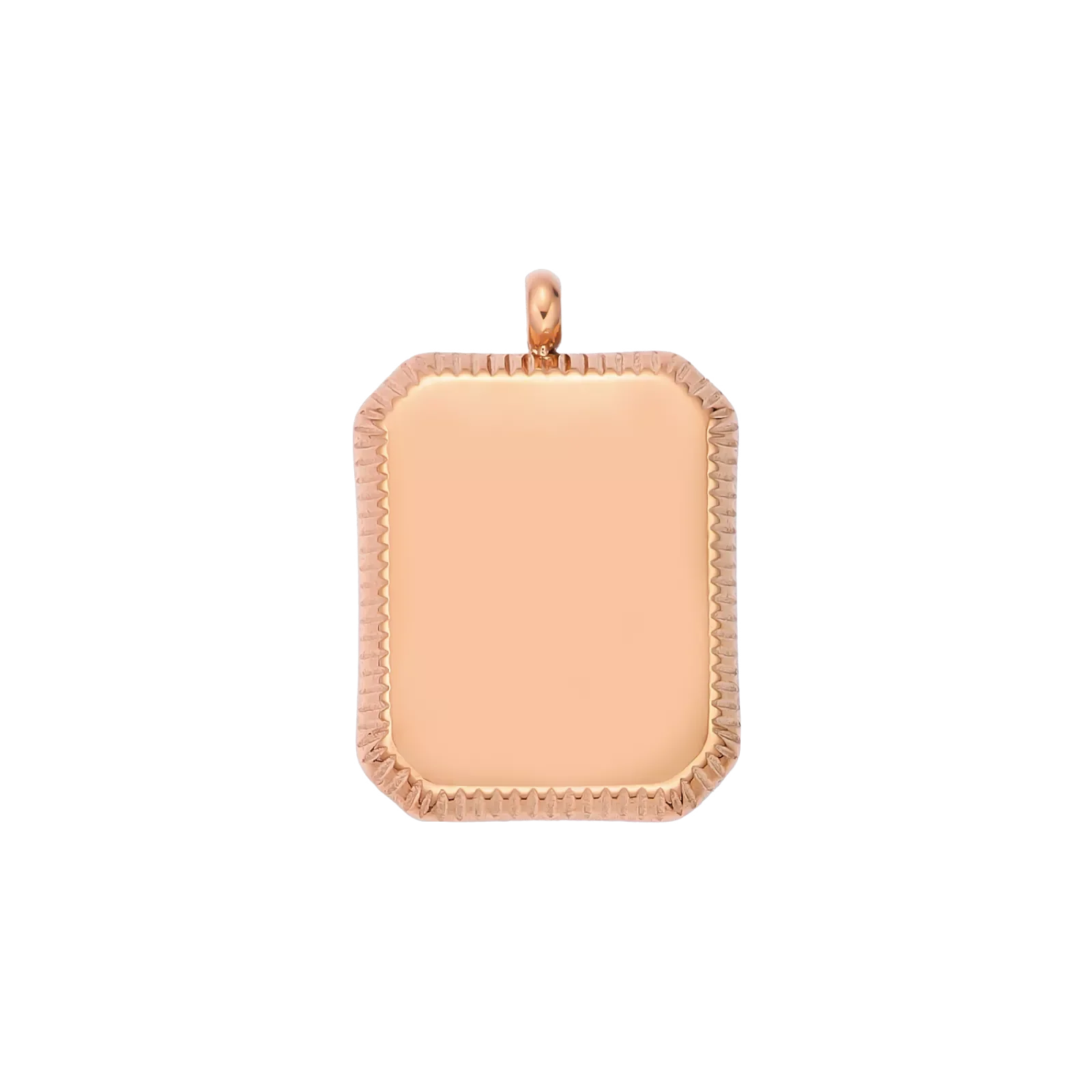 Stainless Steel Embossed Square Pendant (10pcs) - Image 5