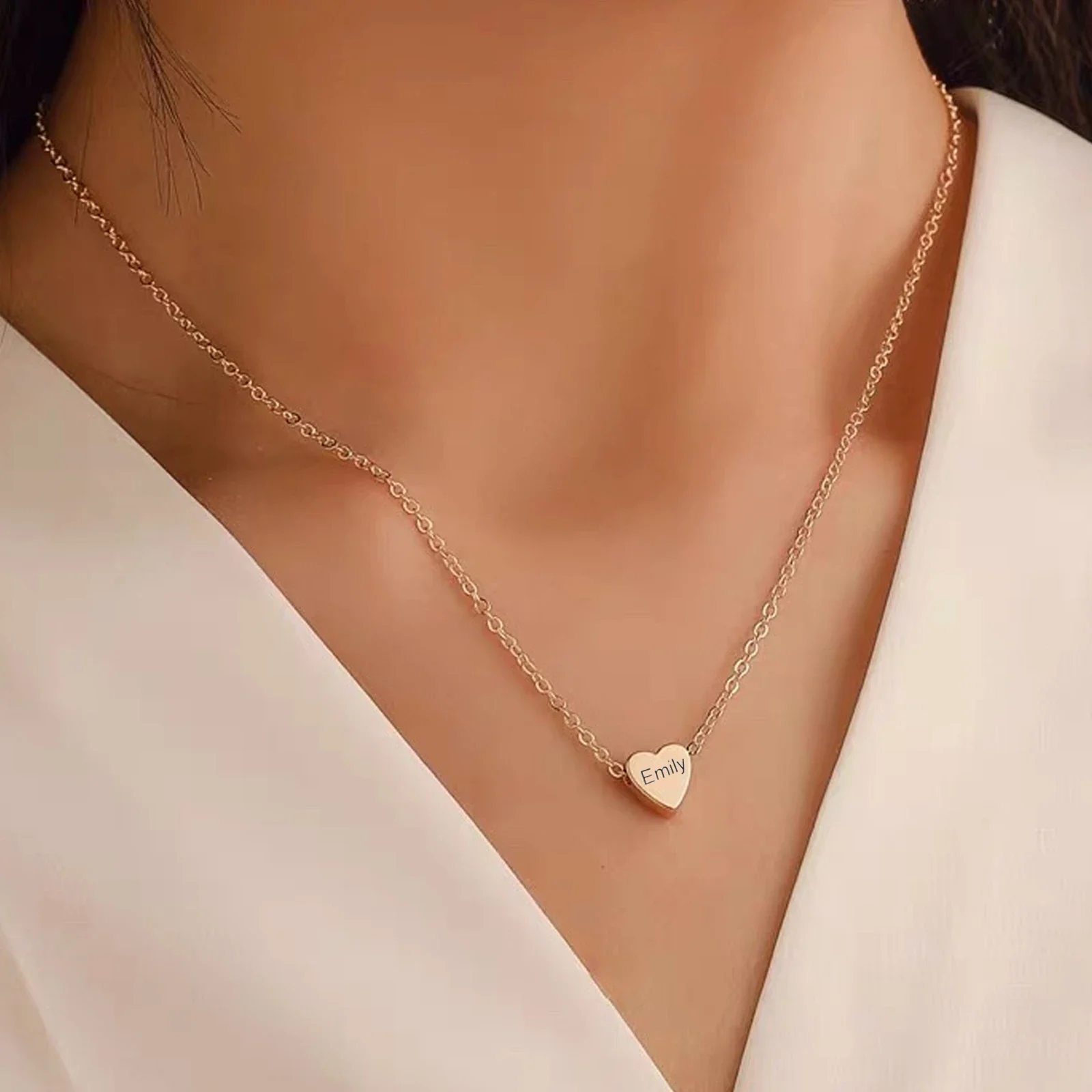 Stainless Steel Heart Necklace (6pcs) - Image 10