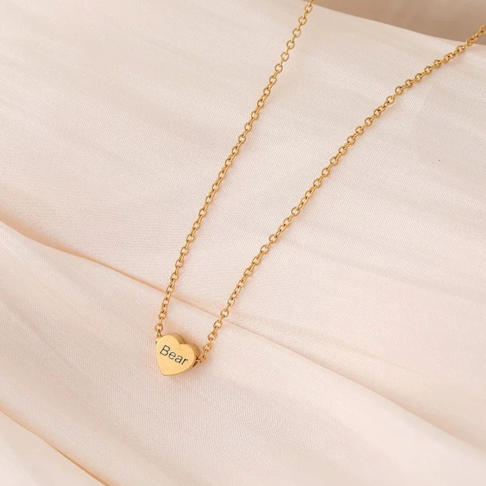 Stainless Steel Heart Necklace (6pcs) - Image 2