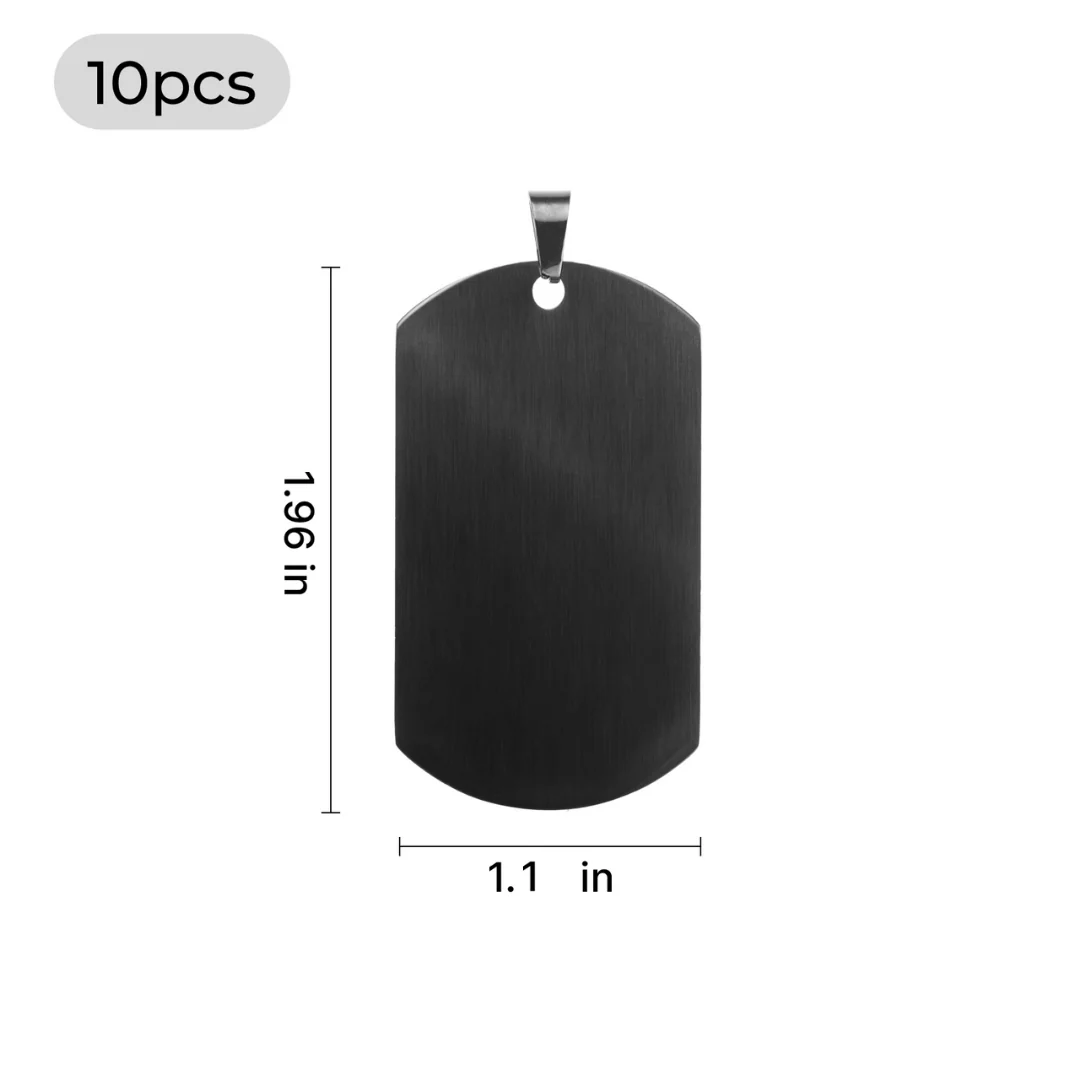 Stainless Steel Military Pendant (10pcs) - Image 3