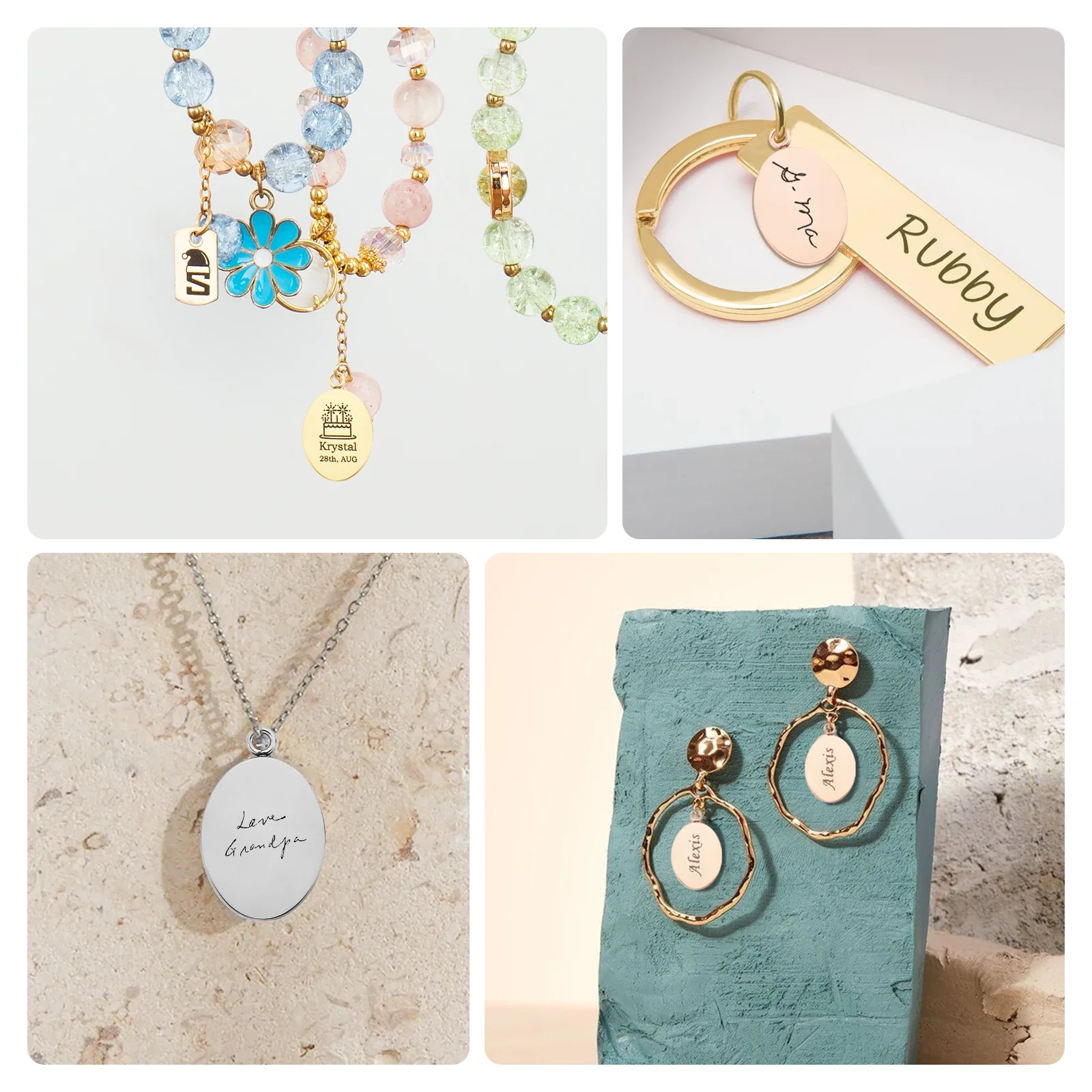 Stainless Steel Oval Pendant (30pcs) - Image 2