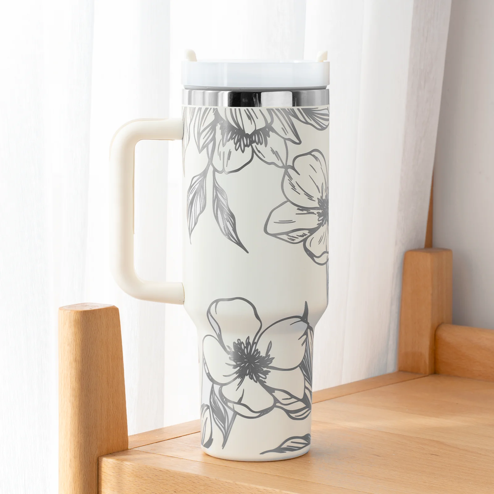 40oz Stainless Steel Tumbler with Removable Handle - Image 25