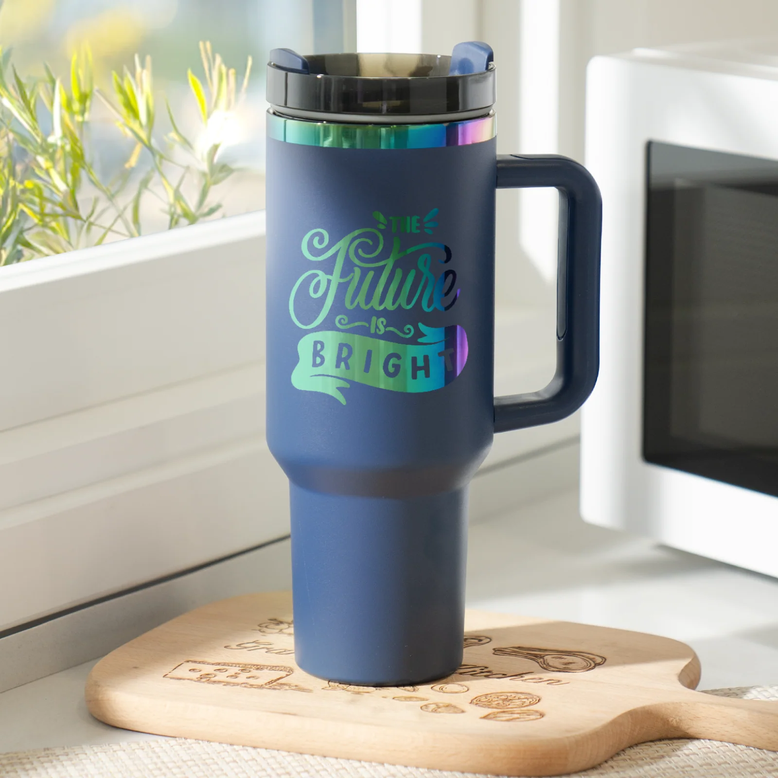 40oz Stainless Steel Tumbler with Removable Handle - Image 37