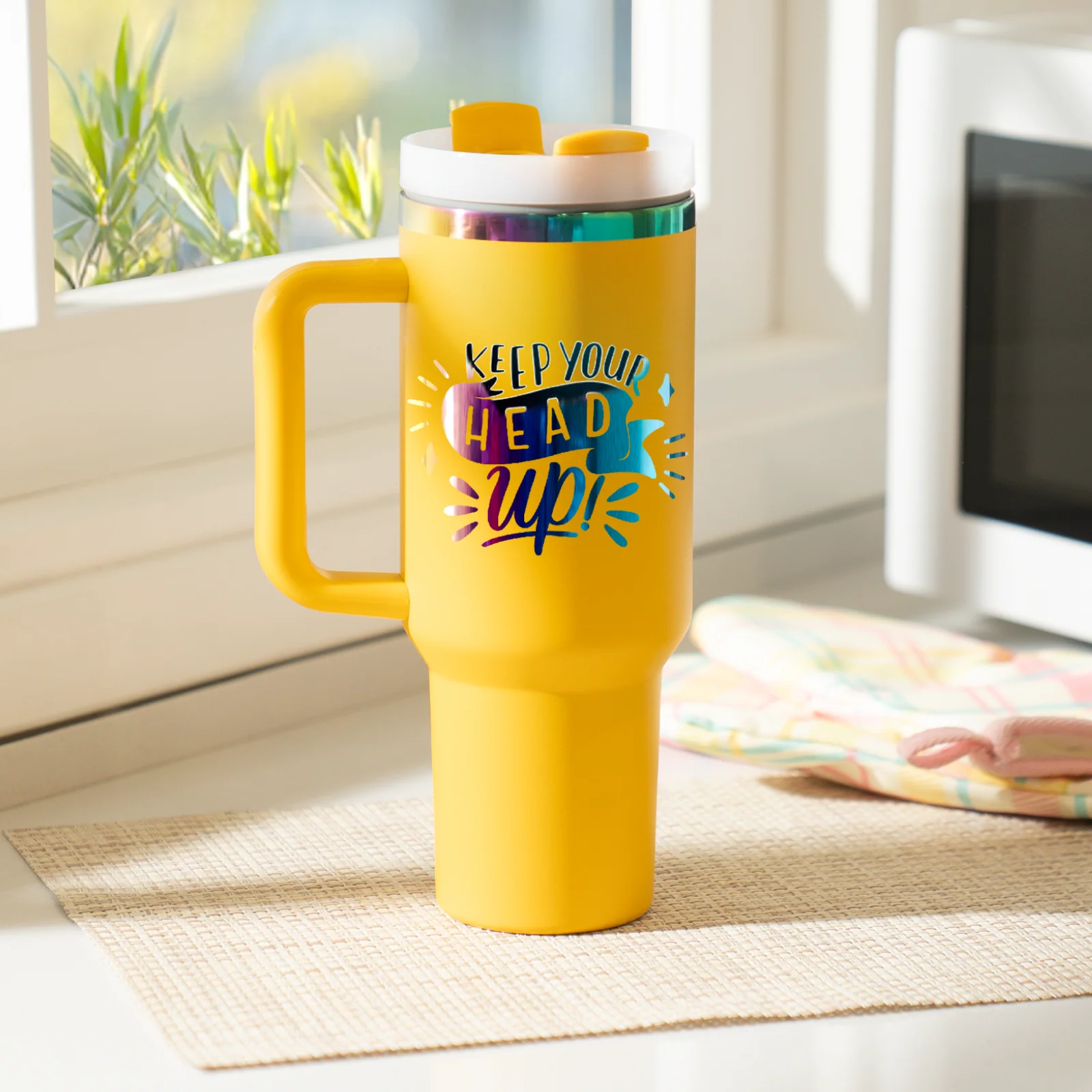 40oz Stainless Steel Tumbler with Removable Handle - Image 46