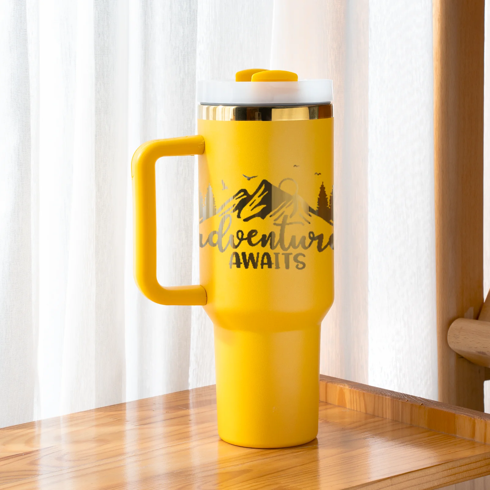 40oz Stainless Steel Tumbler with Removable Handle - Image 49