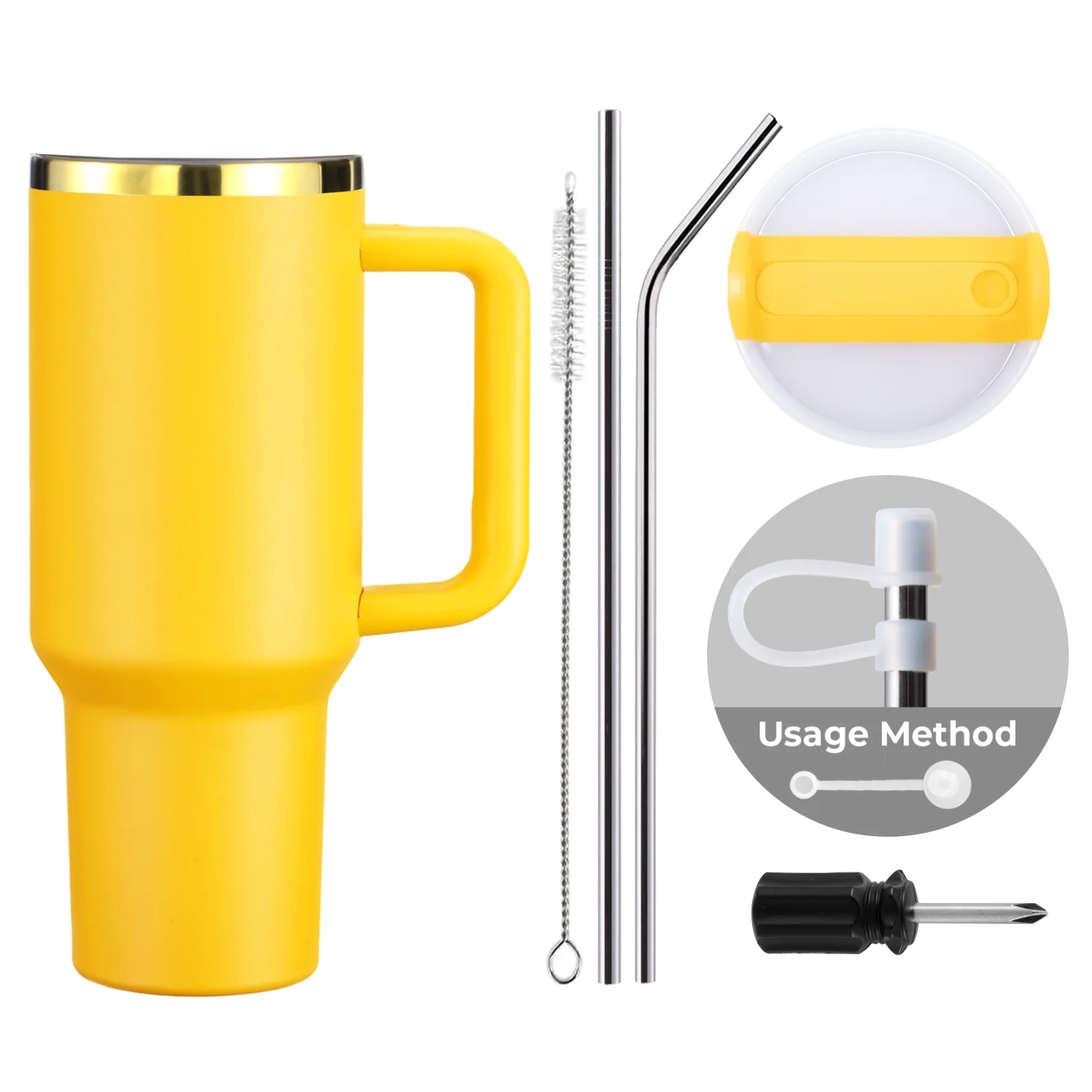40oz Stainless Steel Tumbler with Removable Handle - Image 50
