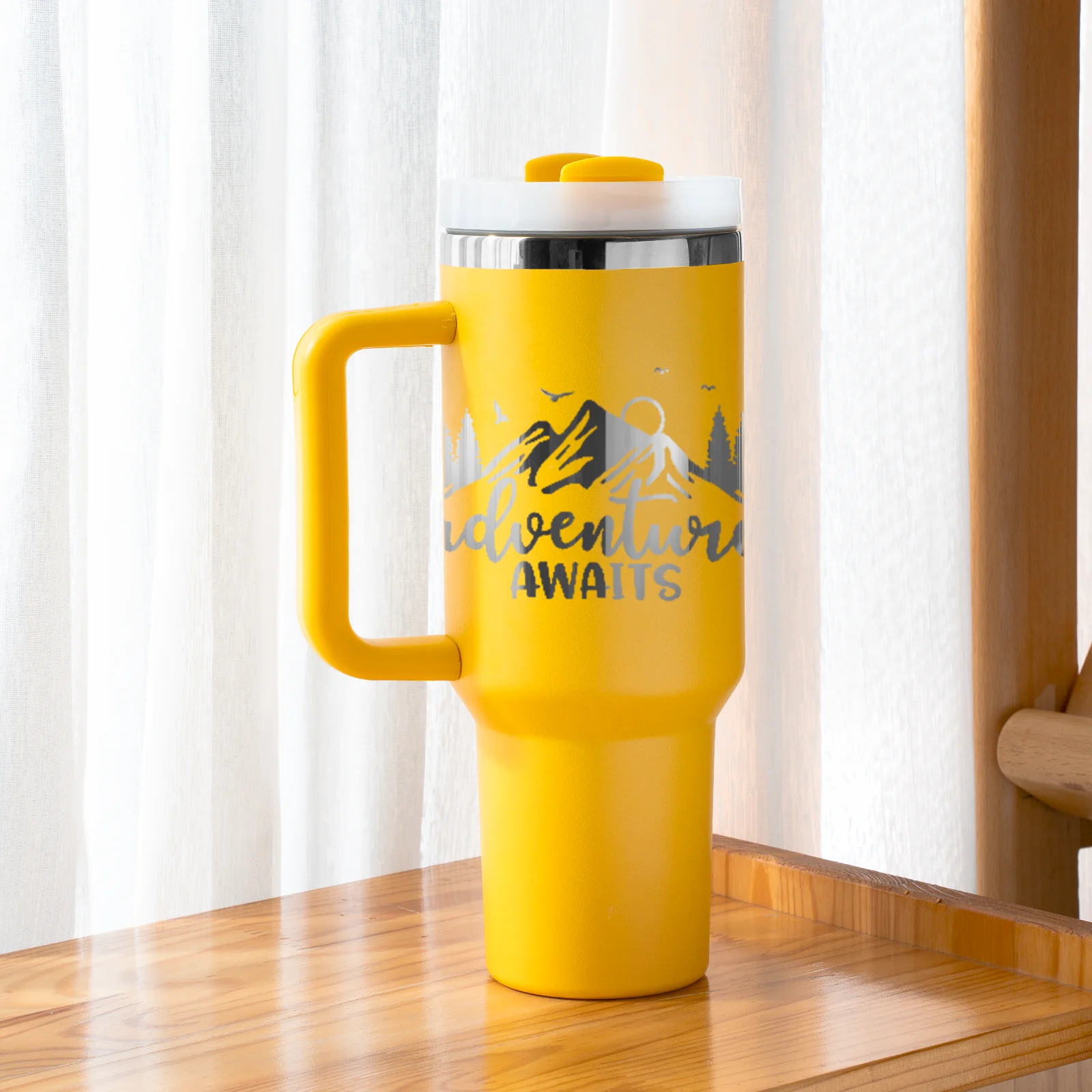 40oz Stainless Steel Tumbler with Removable Handle - Image 53