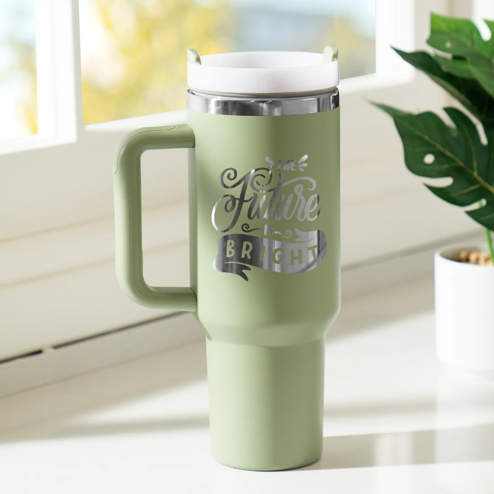 40oz Stainless Steel Tumbler with Removable Handle - Image 61
