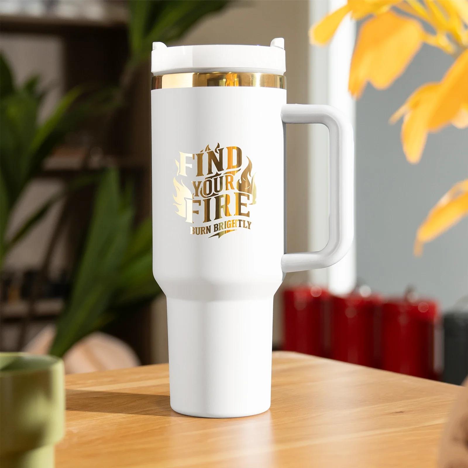 40oz Stainless Steel Tumbler with Removable Handle - Image 85