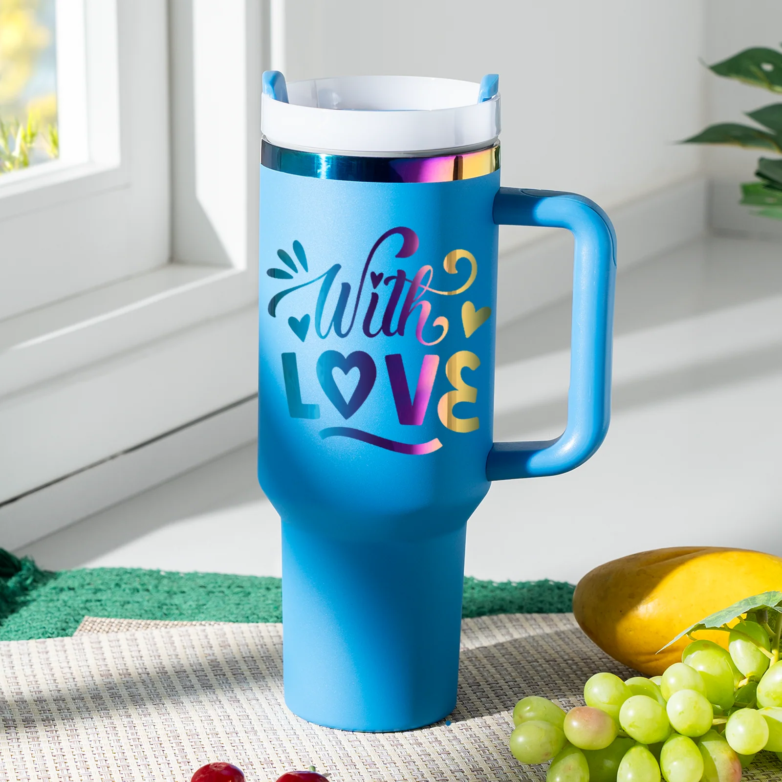 40oz Stainless Steel Tumbler with Removable Handle - Image 91