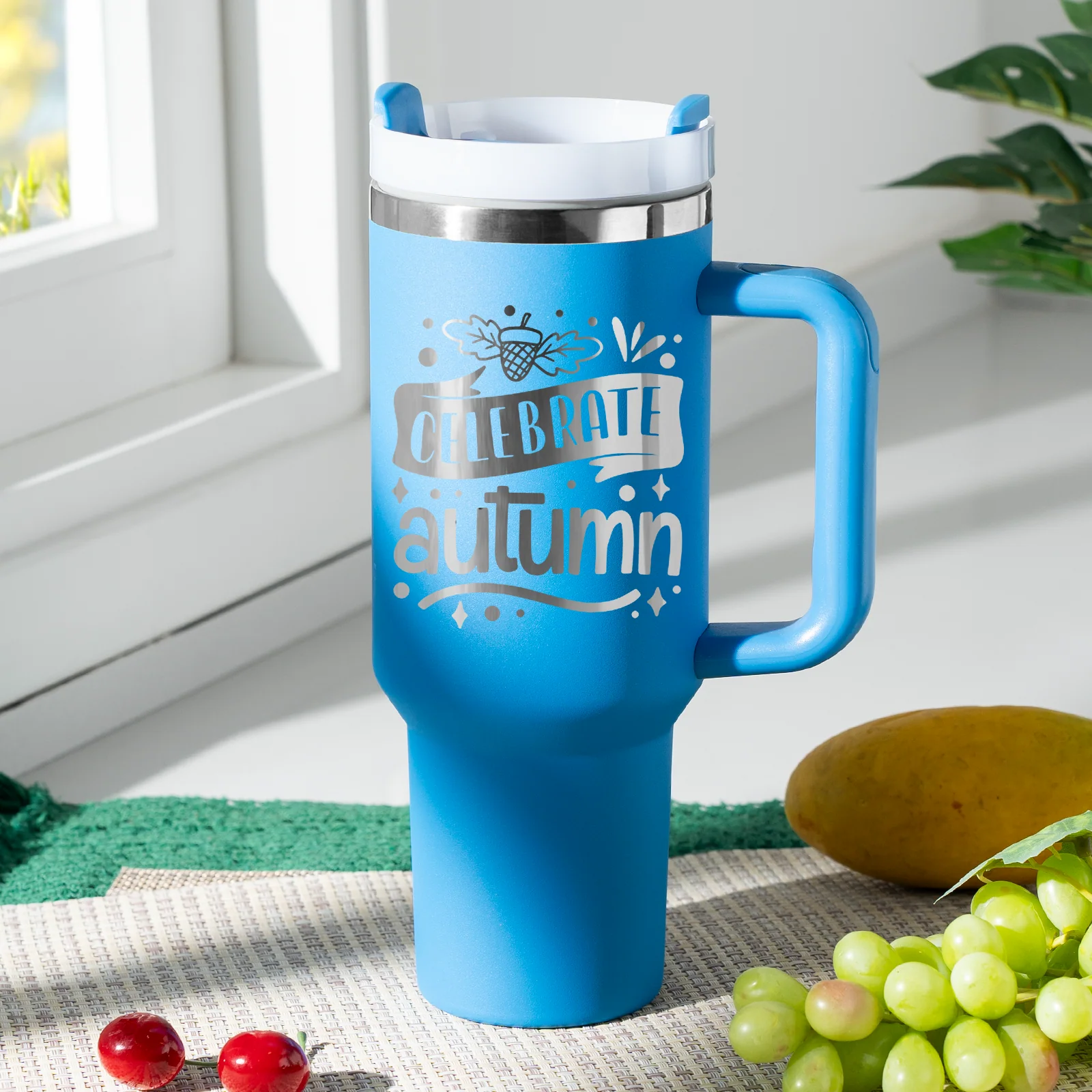 40oz Stainless Steel Tumbler with Removable Handle - Image 94