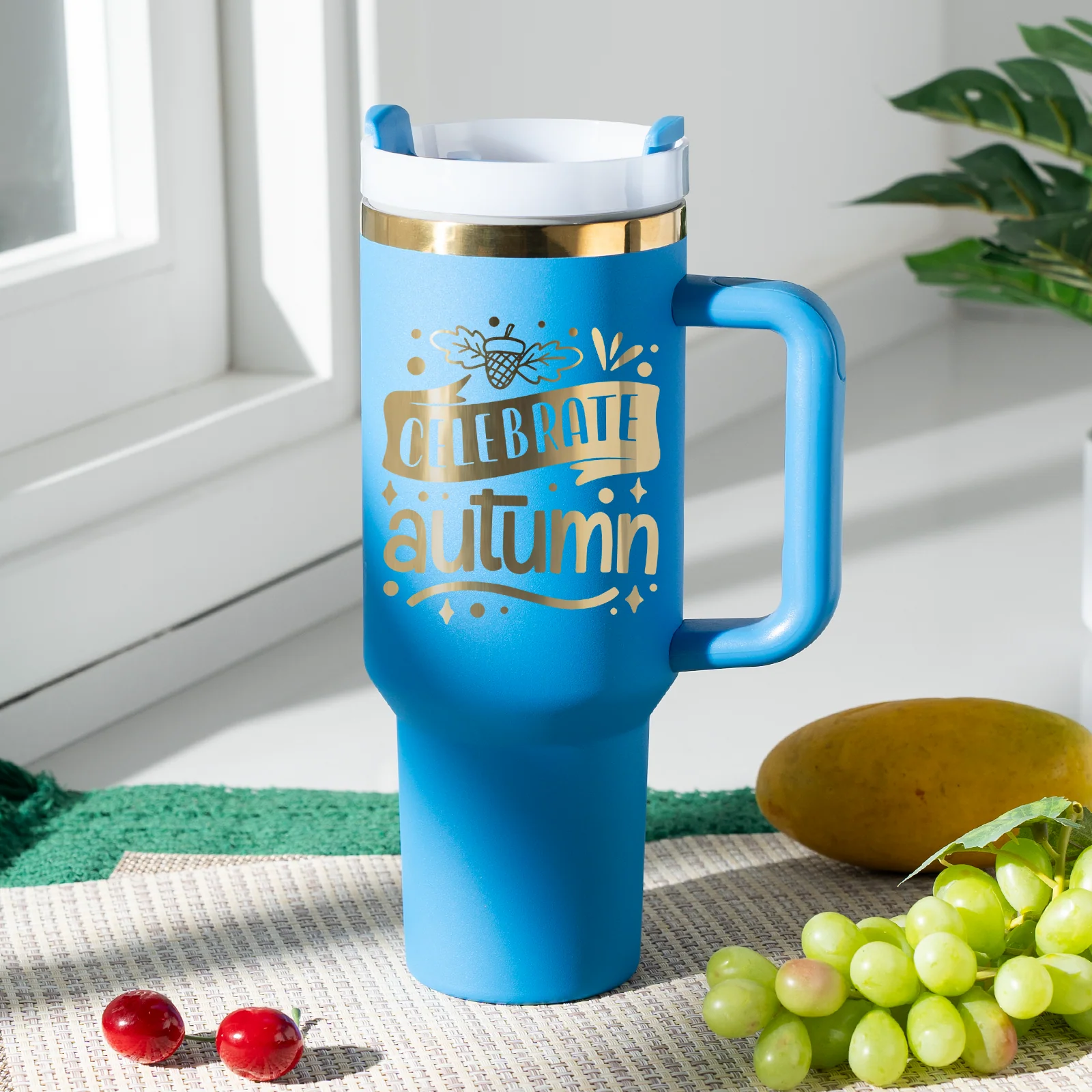 40oz Stainless Steel Tumbler with Removable Handle - Image 95