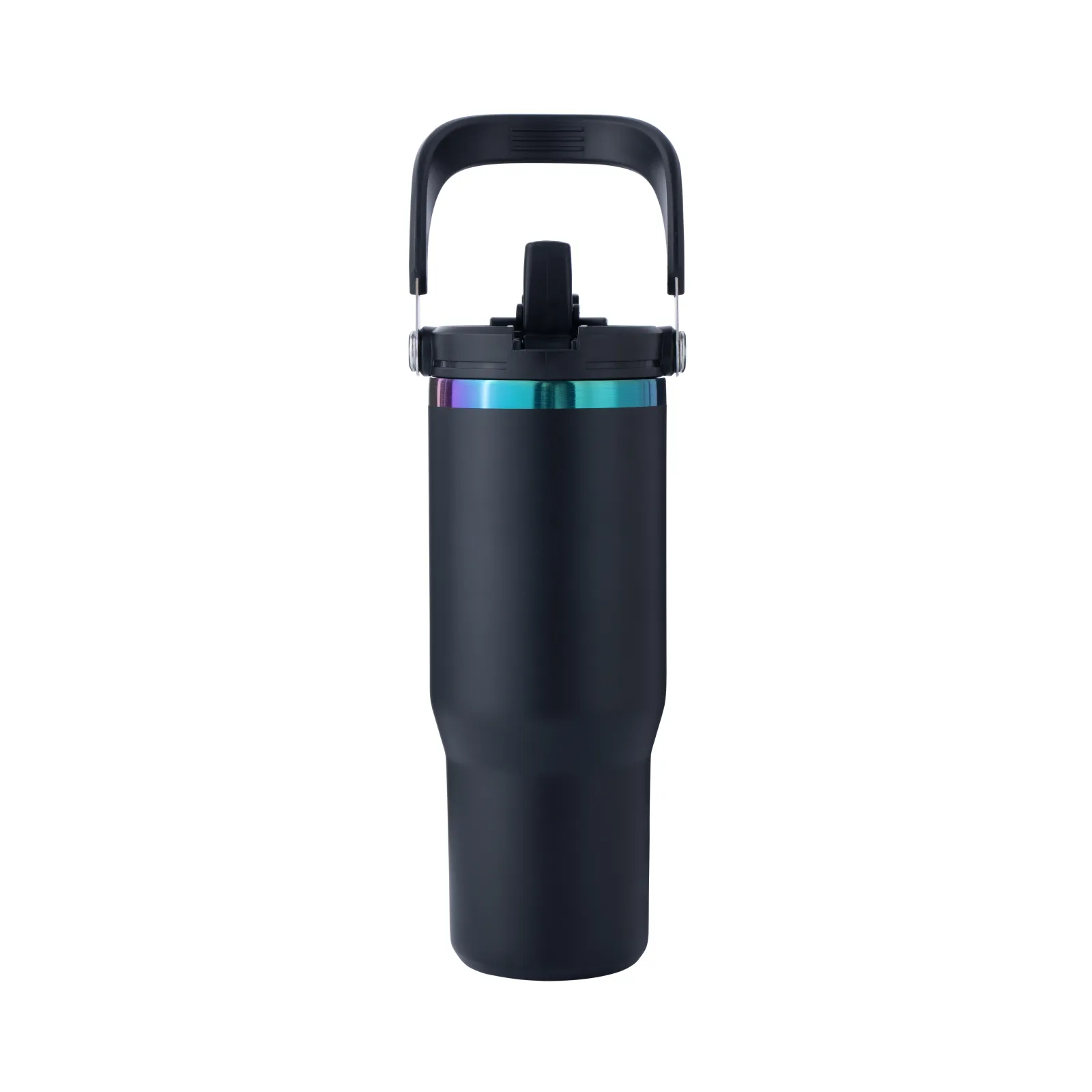 Stainless Steel Tumbler with Handle and Straw (30oz) - Image 3