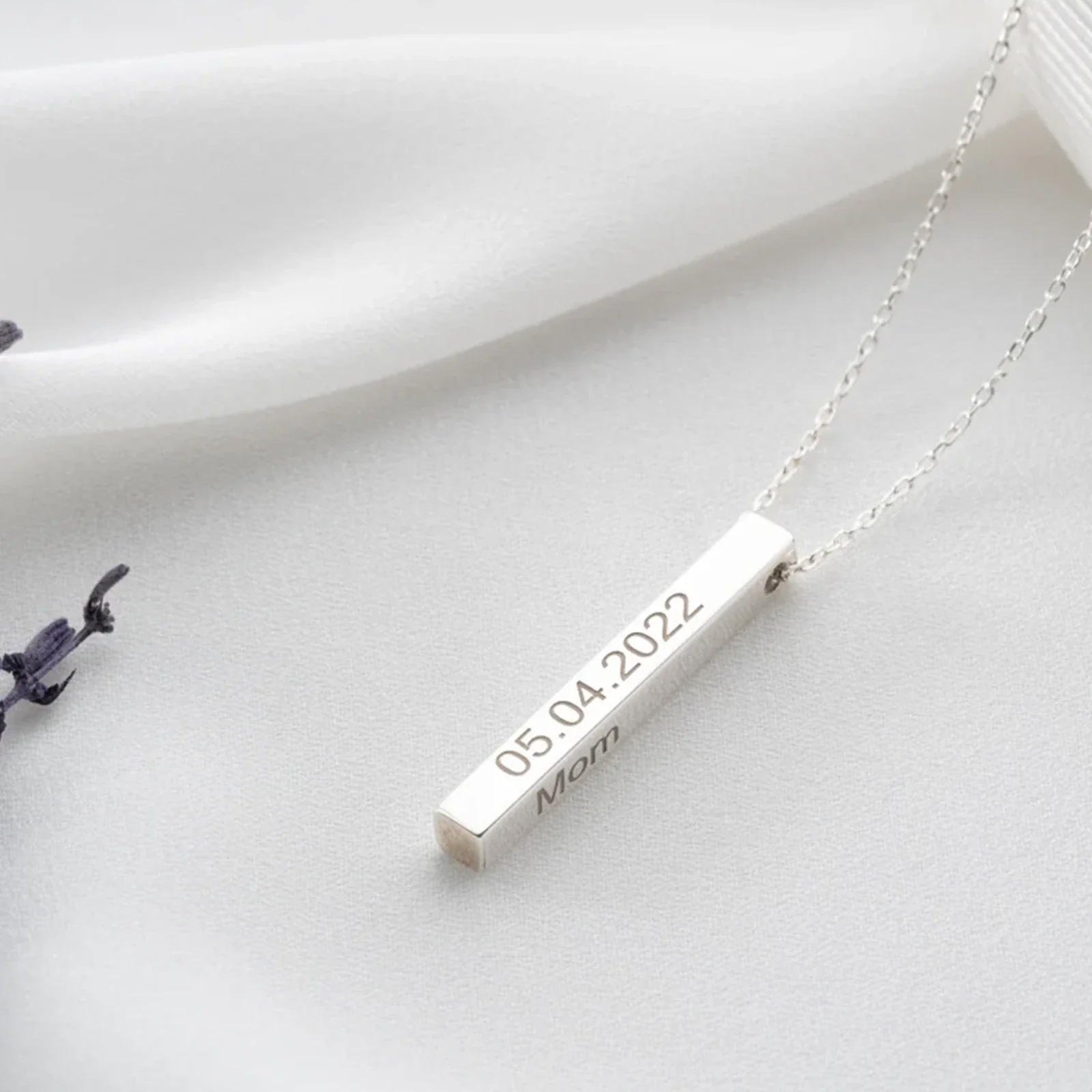 Stainless Steel Vertical Bar Necklace (6pcs) - Image 7