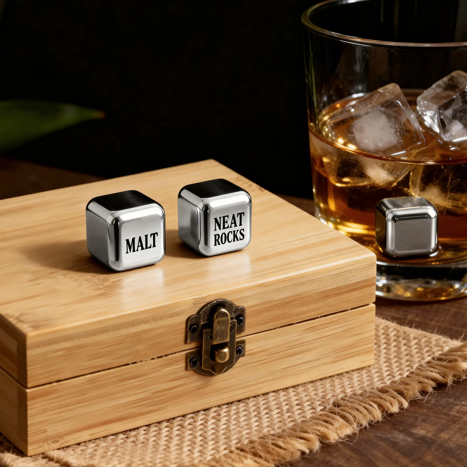 Stainless Steel Whiskey Stones (9pcs) - Image 2