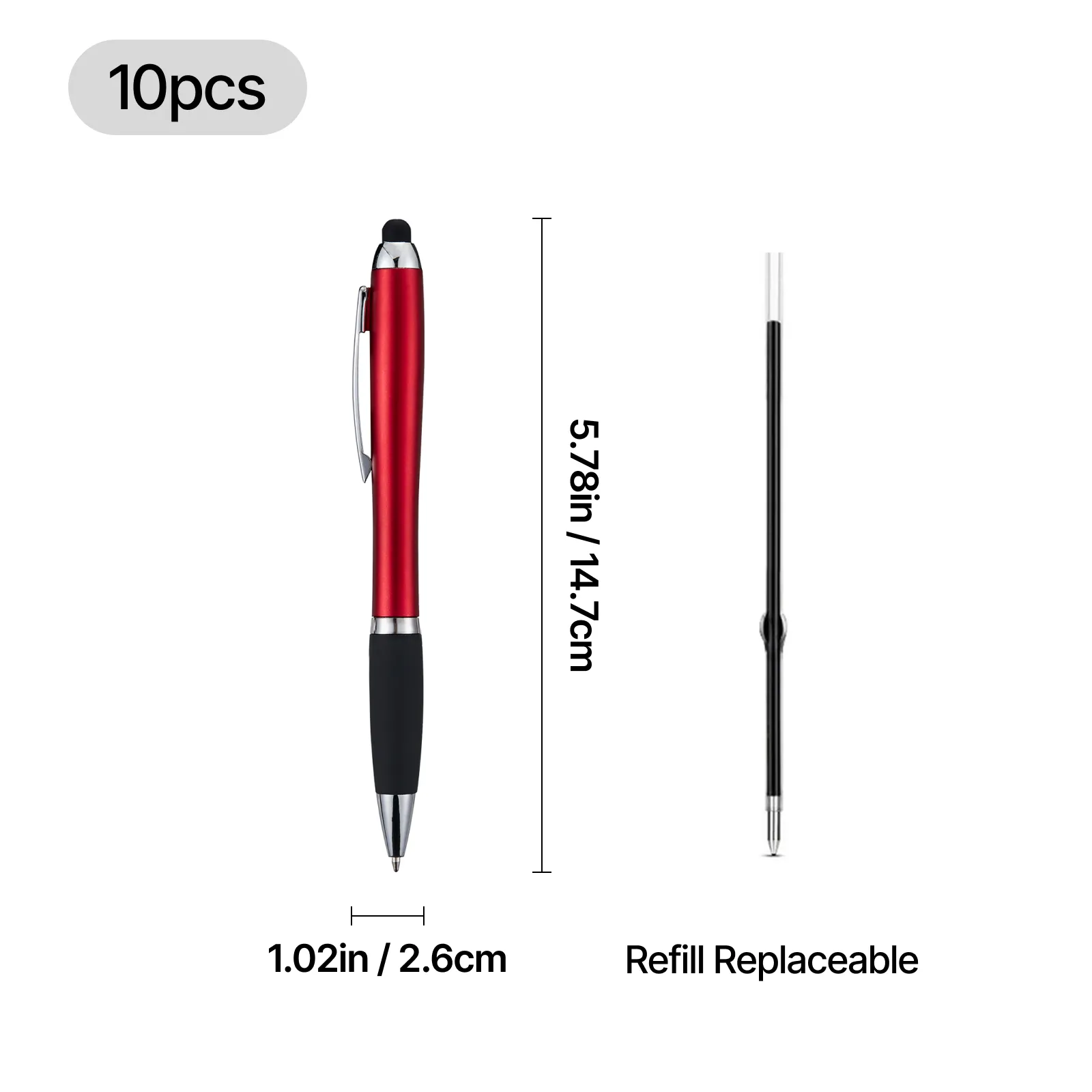 Stylus Ballpoint Pens With LED Light (10pcs) - Image 12