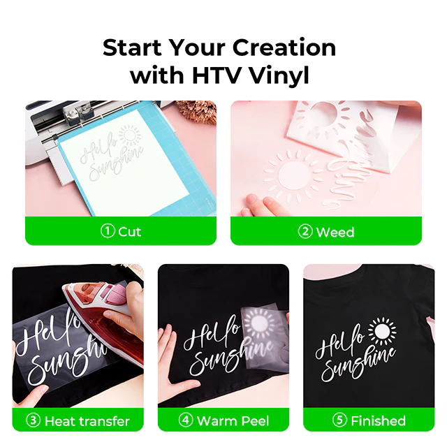 Sun Color Changing Heat Transfer Vinyl (20pcs) - Image 6