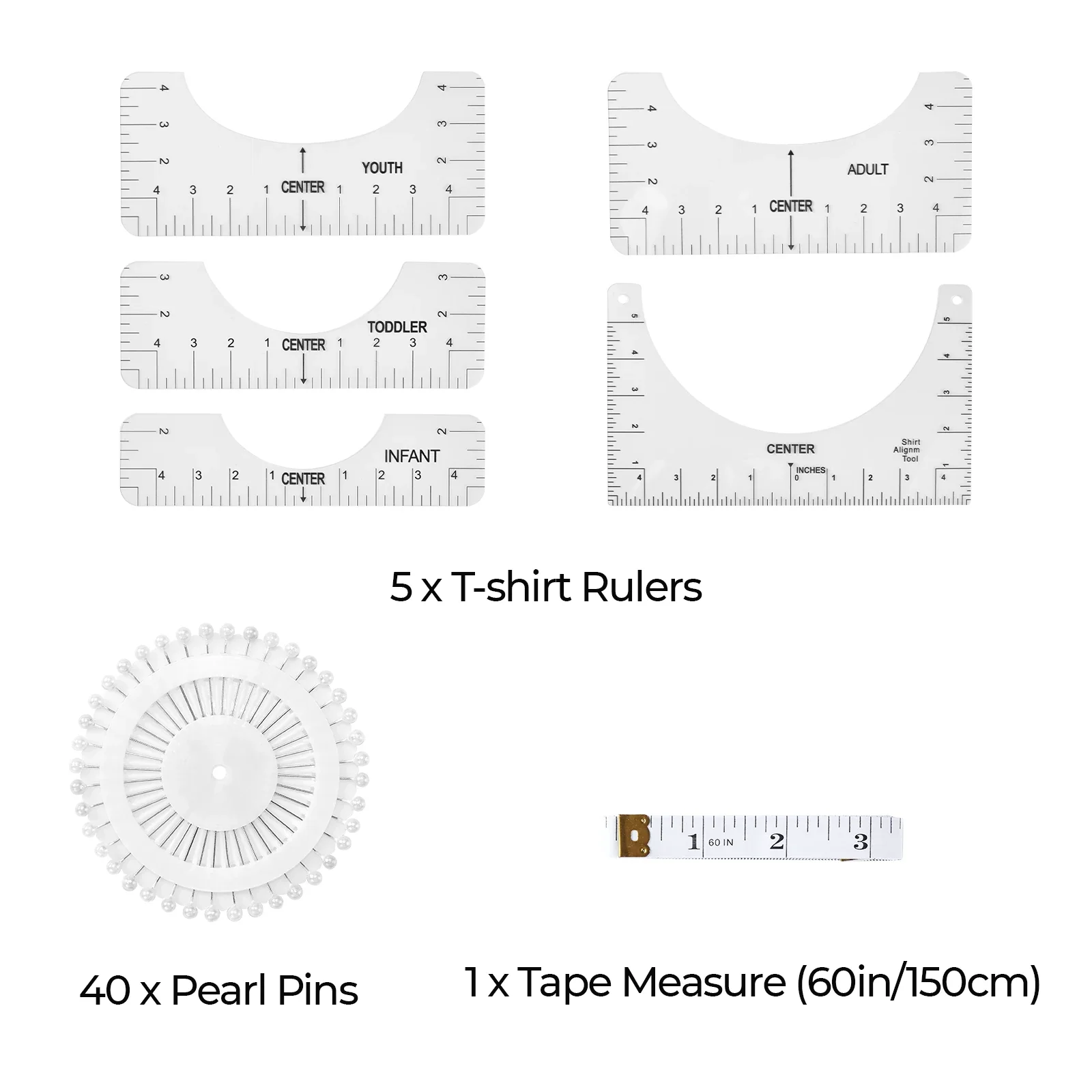 Versatile T-Shirt Ruler Tool Set - Image 3