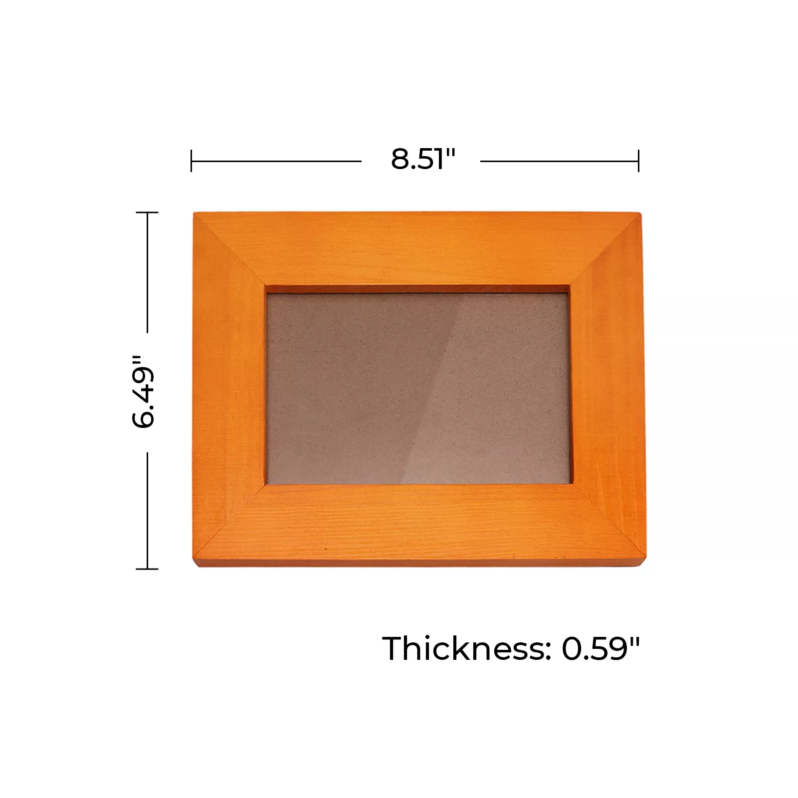 Wooden-colored Wooden Photo Frame (3pcs) - Image 3