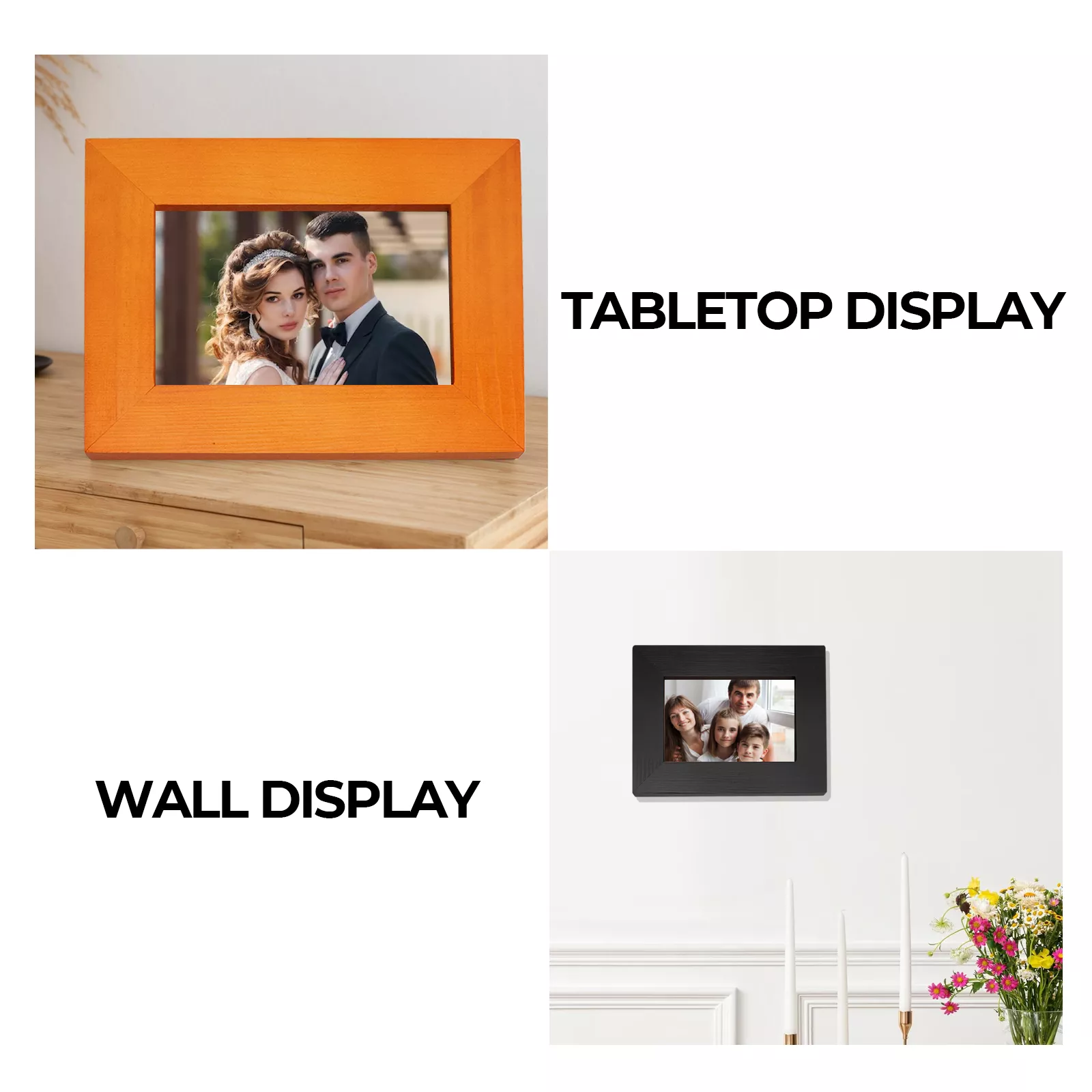 Wooden-colored Wooden Photo Frame (3pcs) - Image 5