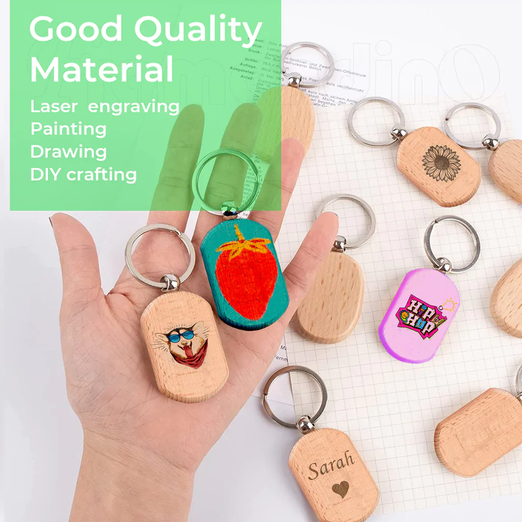 Wooden Keychain (10pcs) - Image 4