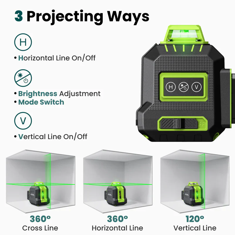 Brillaser 360° Self-Leveling Laser Level - Image 4