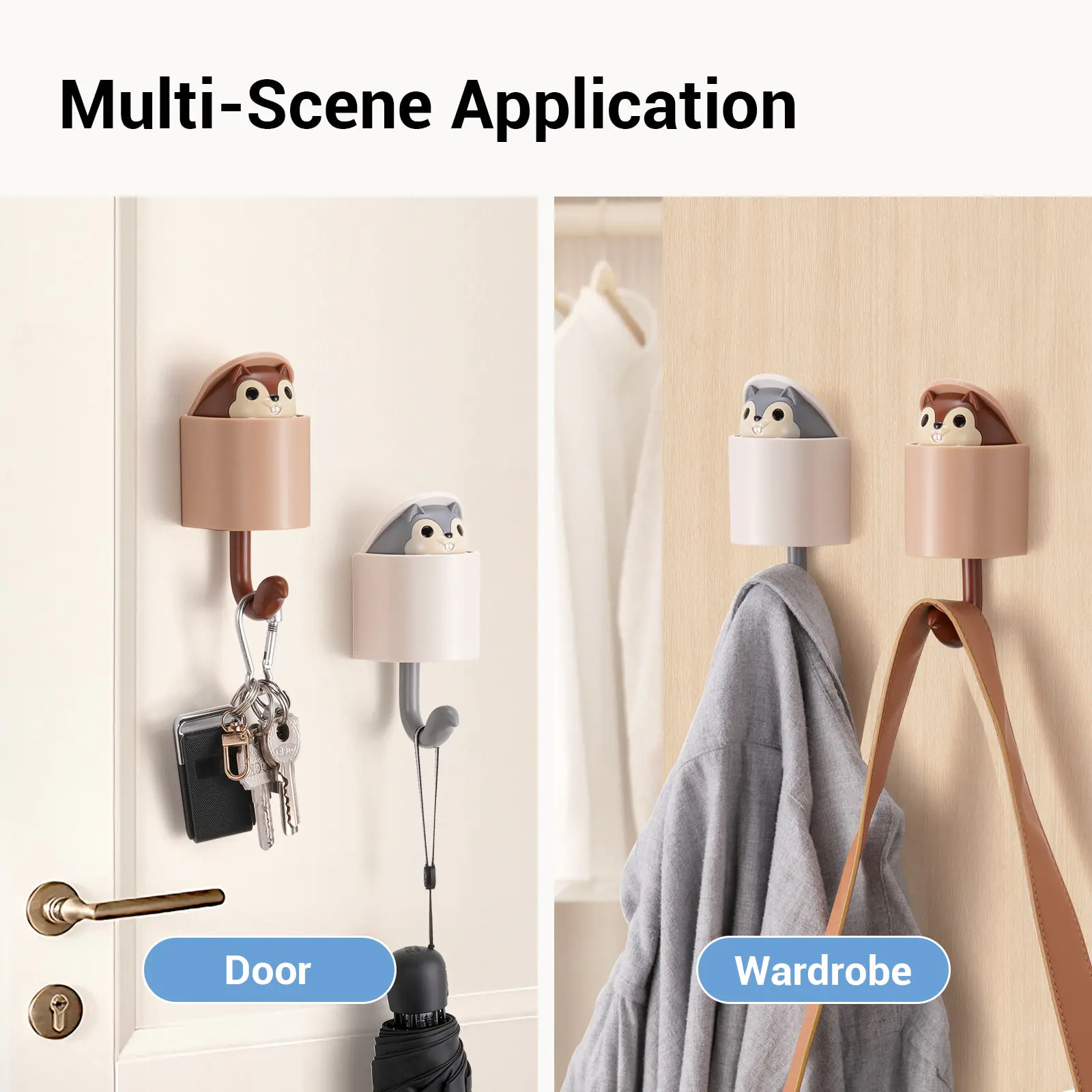 PopSeek Cute Decorative Wall Hooks (2pcs) - Image 4