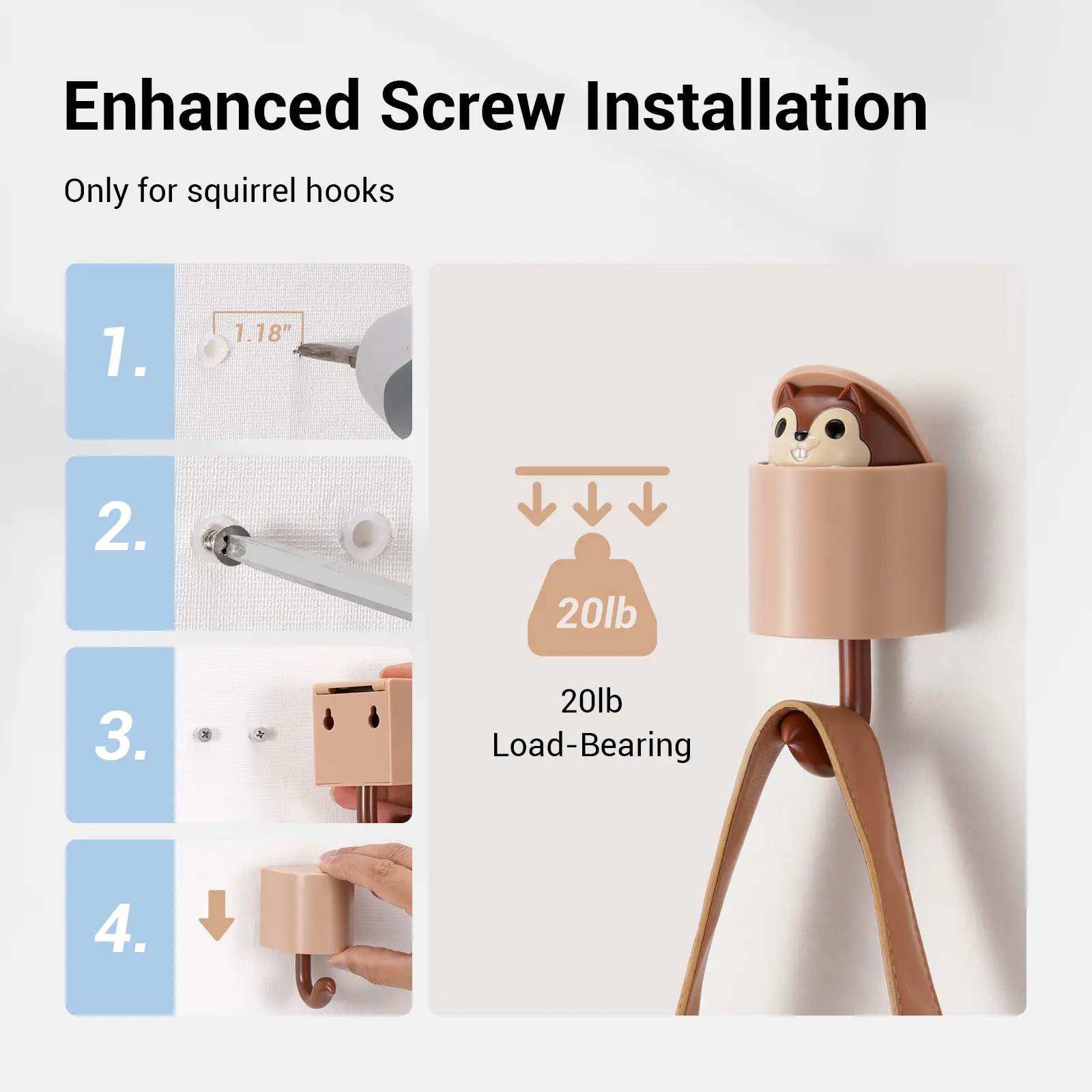 PopSeek Cute Decorative Wall Hooks (2pcs) - Image 9