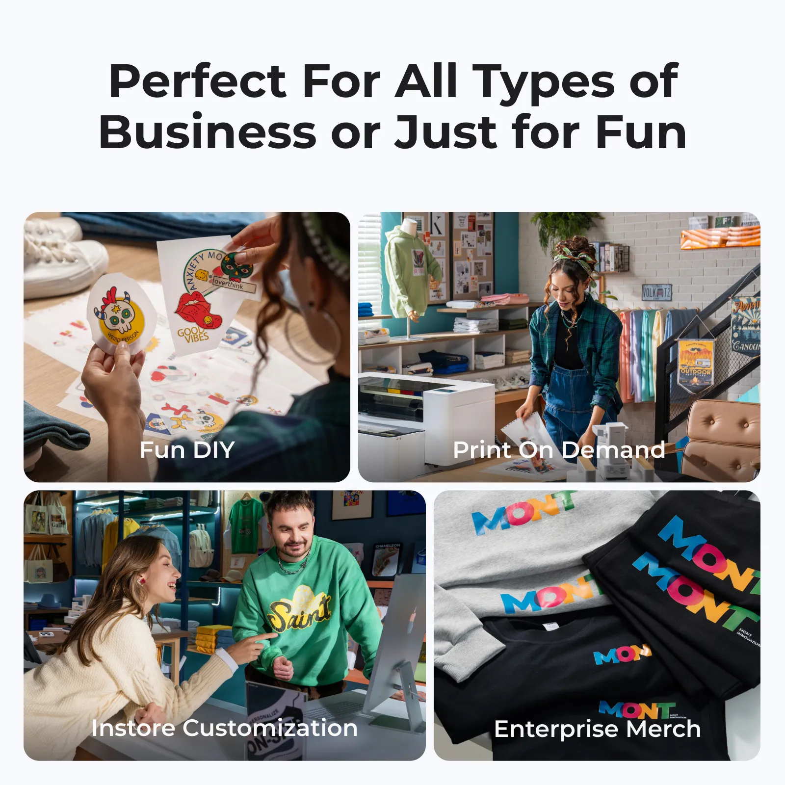xTool Apparel Printer: One Click DTF Printer, Effortless Customization for Business - Image 11