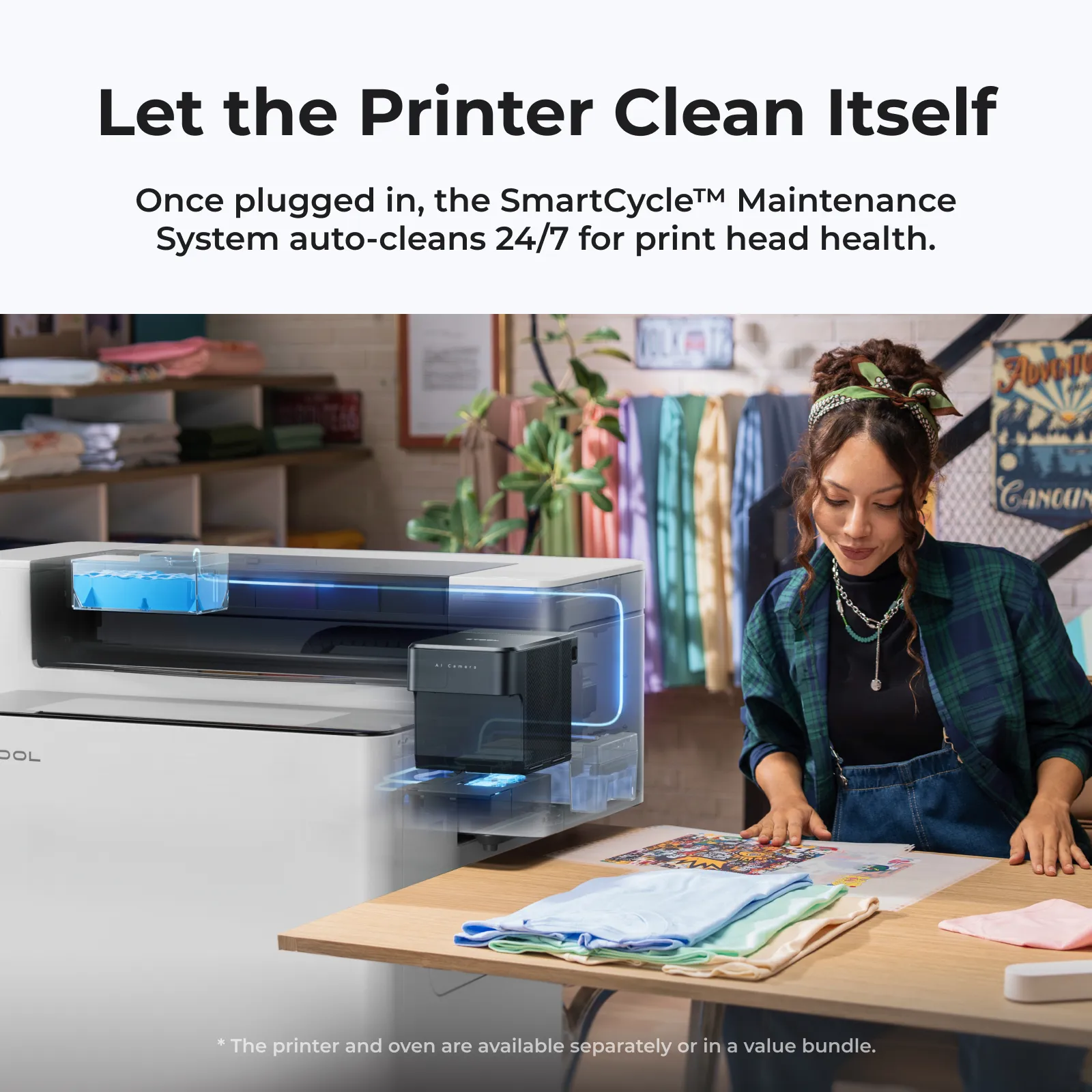 xTool Apparel Printer: One Click DTF Printer, Effortless Customization for Business - Image 6