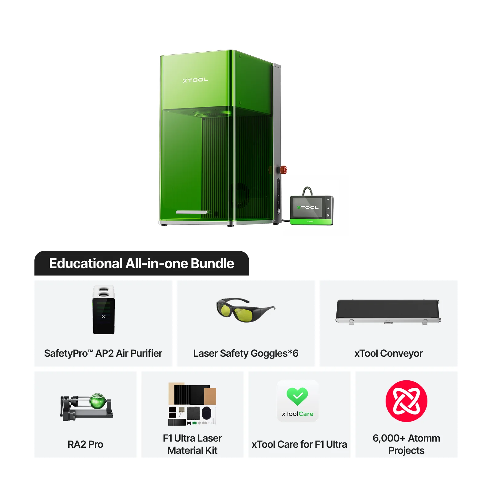 xTool F1 Ultra 20W Fiber & Diode Dual Laser Engraver for Education - Image 20